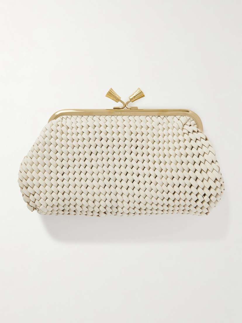 Anya Hindmarch Maud Woven Leather Clutch