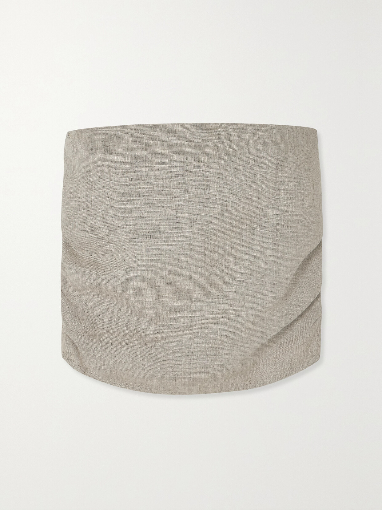 Faithfull The Brand + Net Sustain Praiyah Strapless Shirred Linen Top In Neutrals