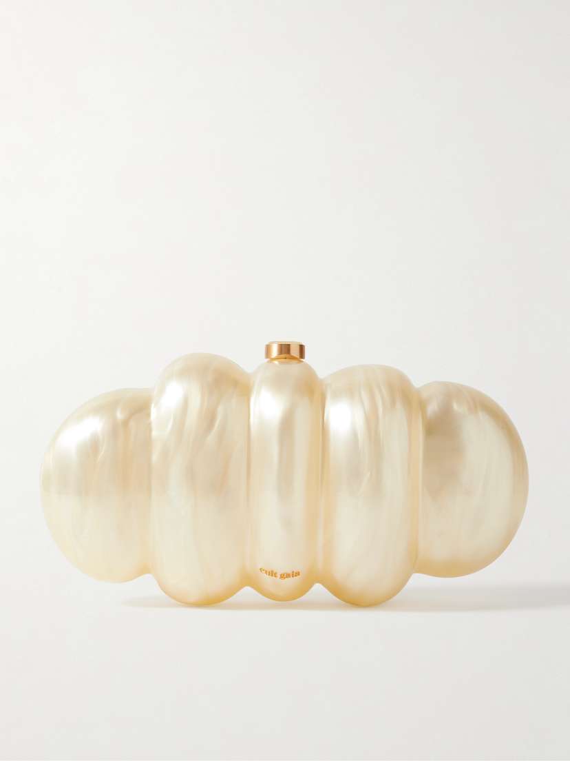 Cult Gaia Puffer Marbled Acrylic Clutch - - One size