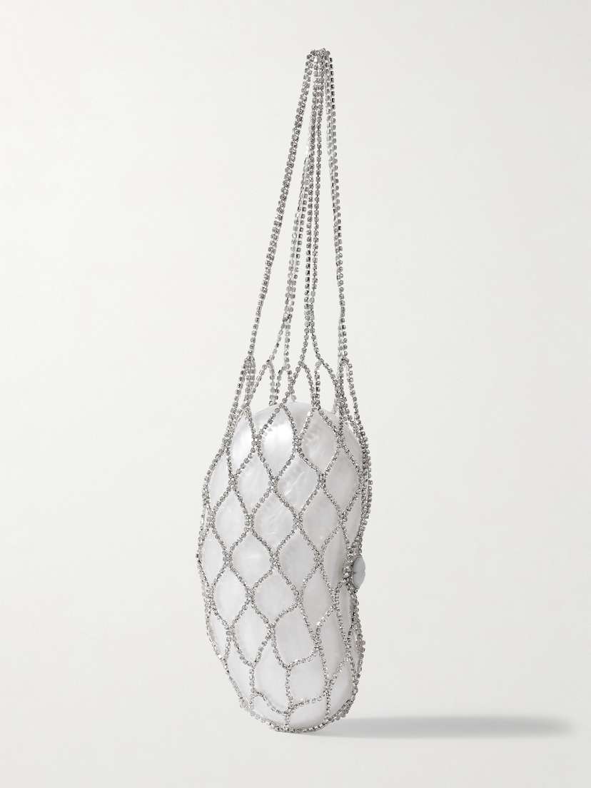 Cult Gaia Tallulah Convertible Crystal-embellished Silver-tone And Acrylic Tote -  - One size