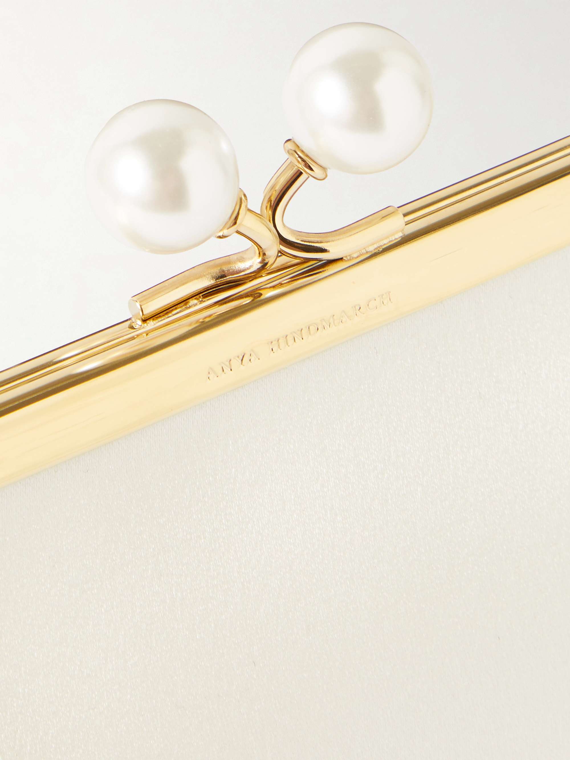 ANYA HINDMARCH Clutch in raso riciclato Maud