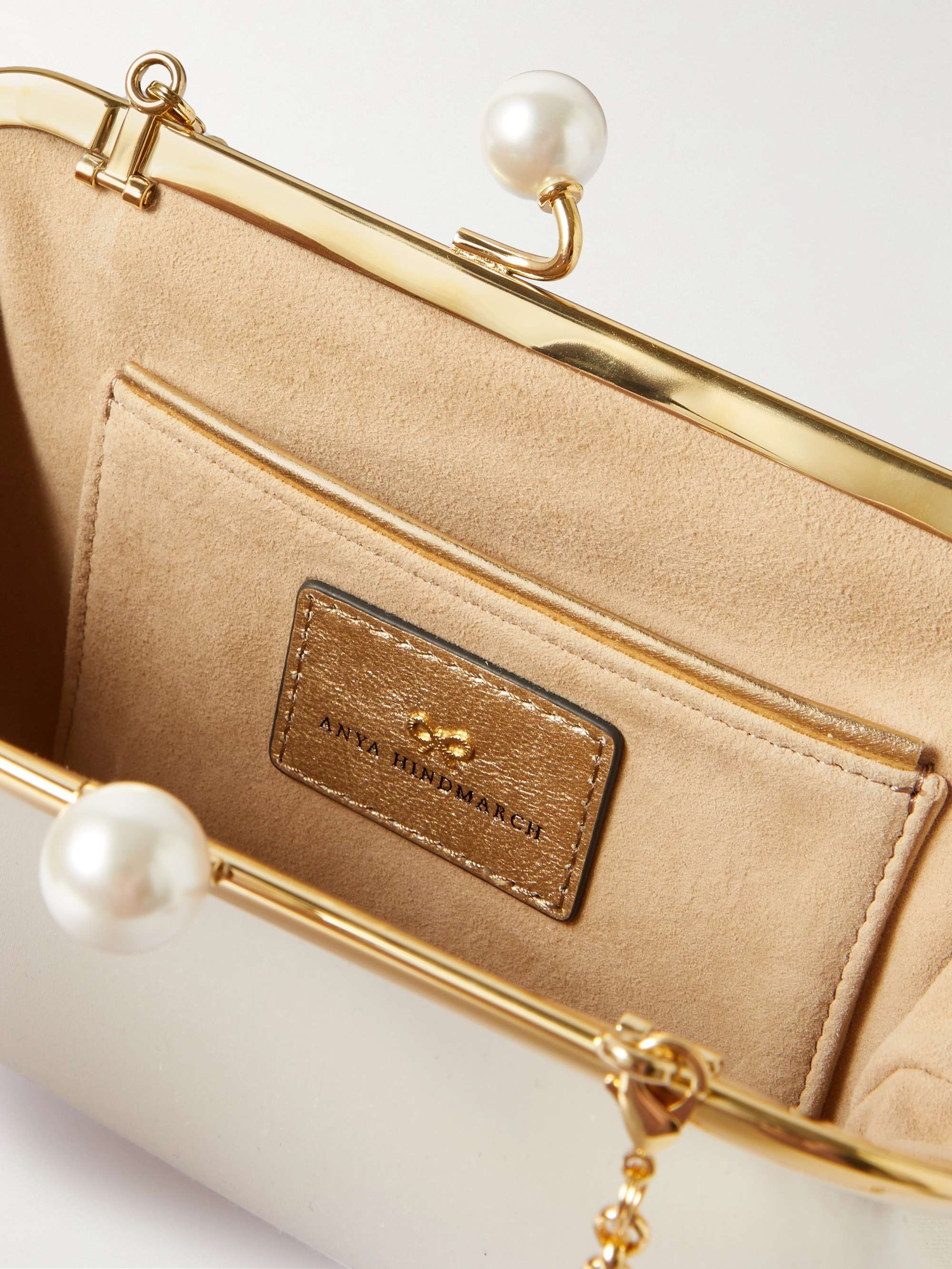 ANYA HINDMARCH Clutch in raso riciclato Maud