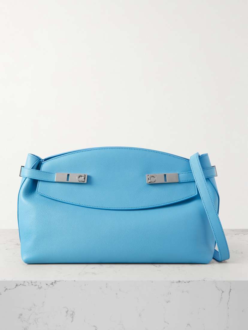 Ferragamo Hug Large Embellished Leather Shoulder Bag