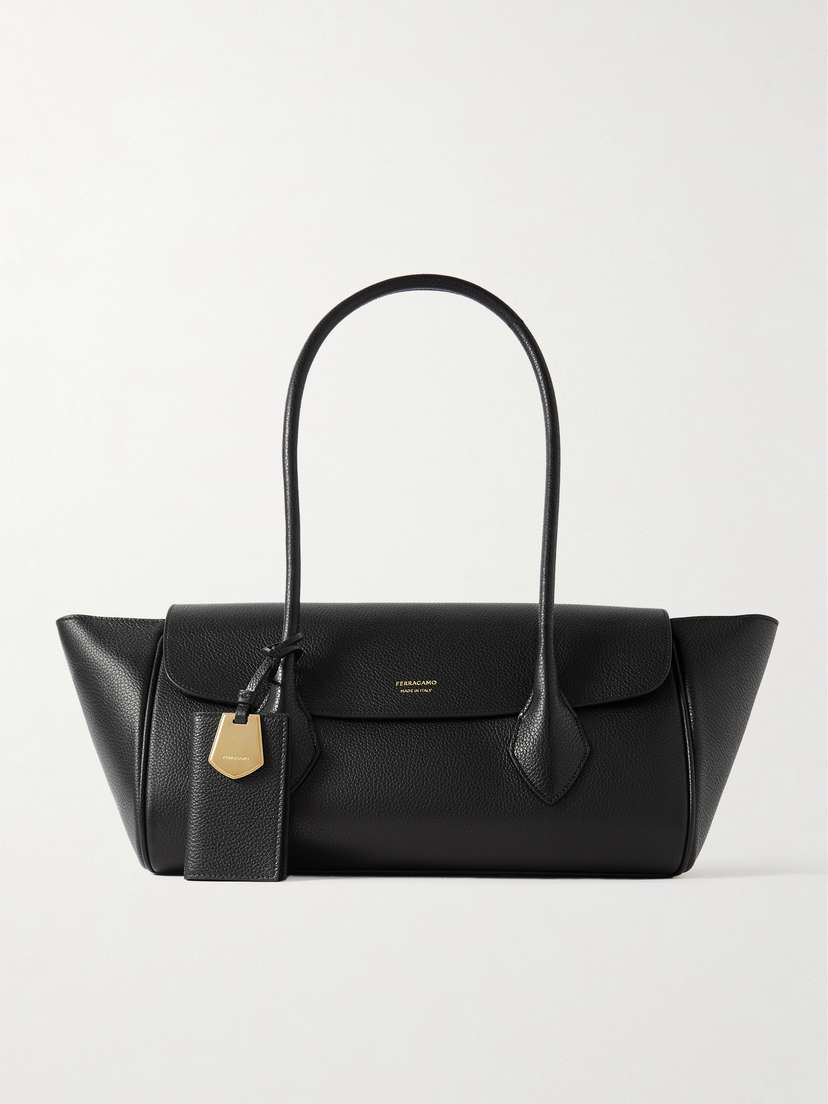 Ferragamo Textured-leather Tote