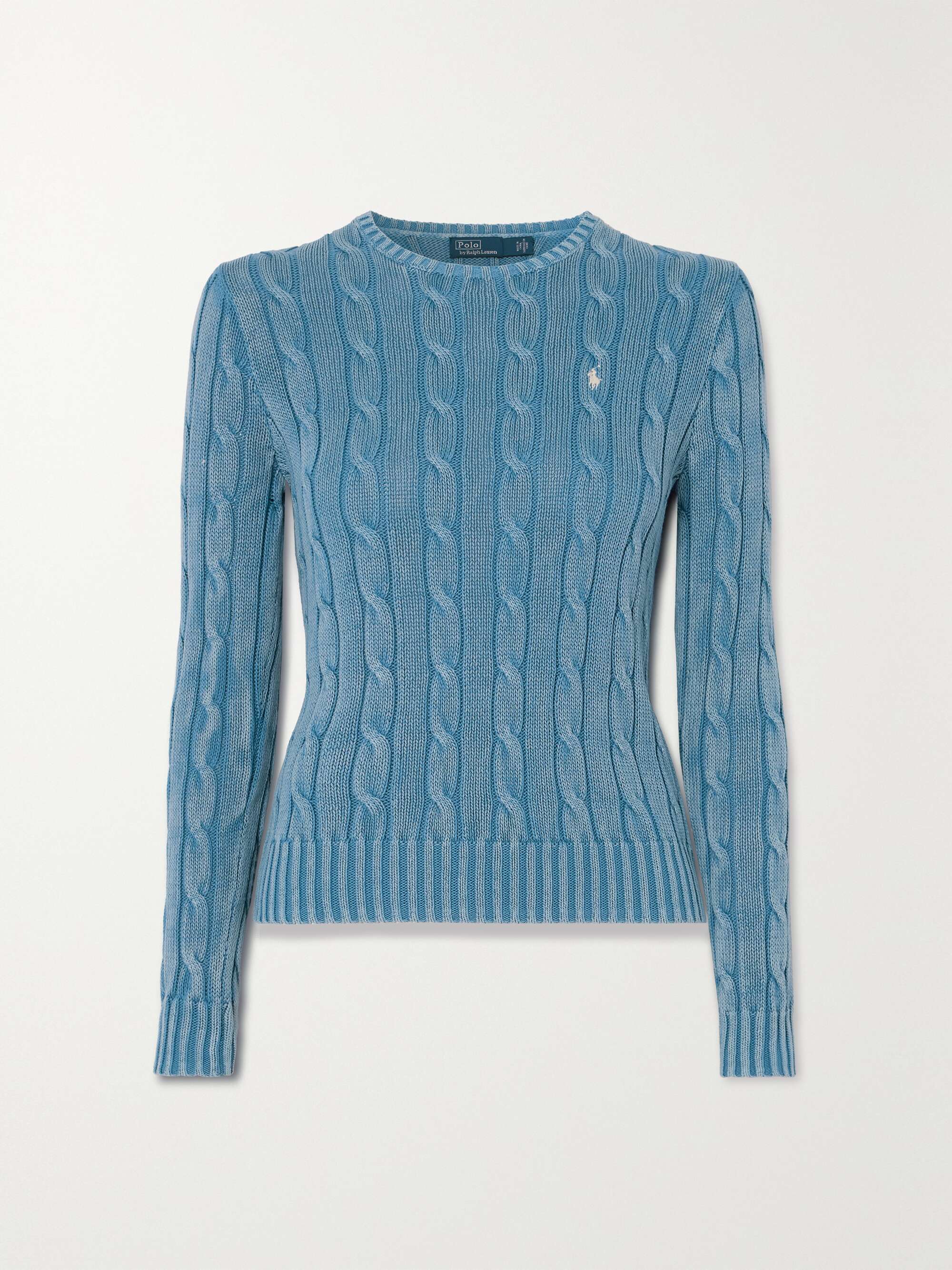 Cable-Knit Cotton Sweater