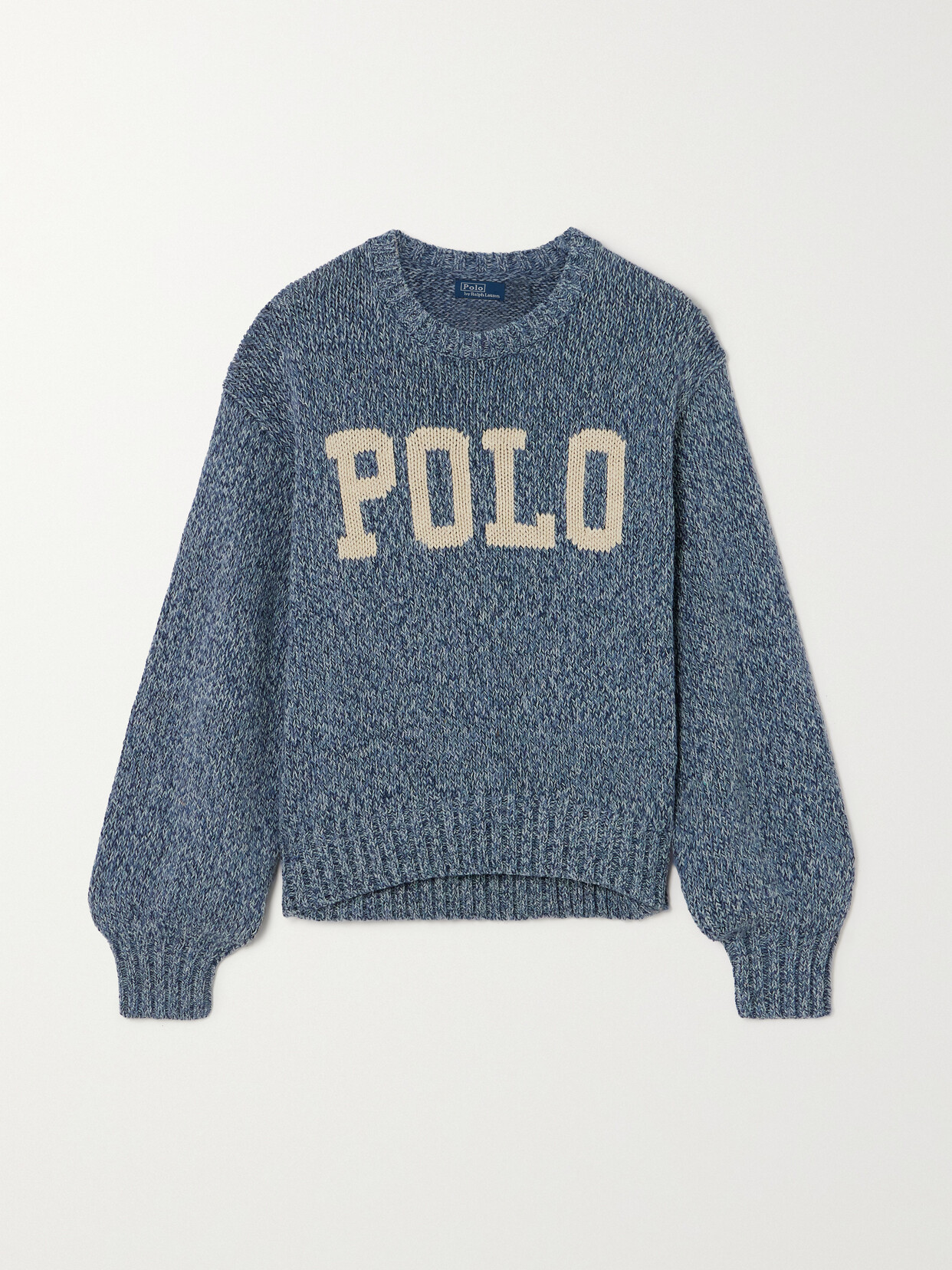 Polo Ralph Lauren - Intarsia Cotton-blend Sweater - Blue