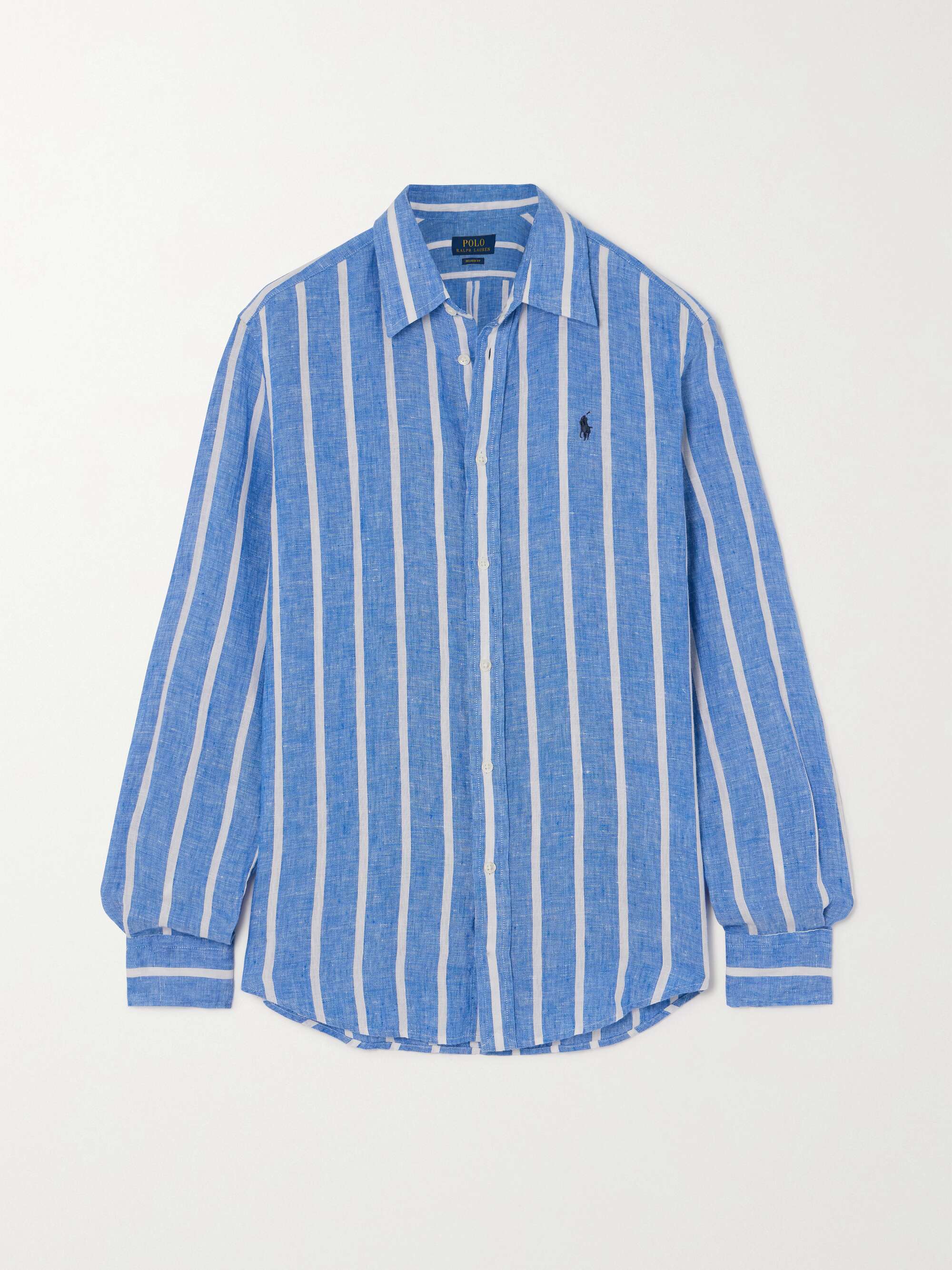 POLO RALPH LAUREN Striped linen shirt | NET-A-PORTER