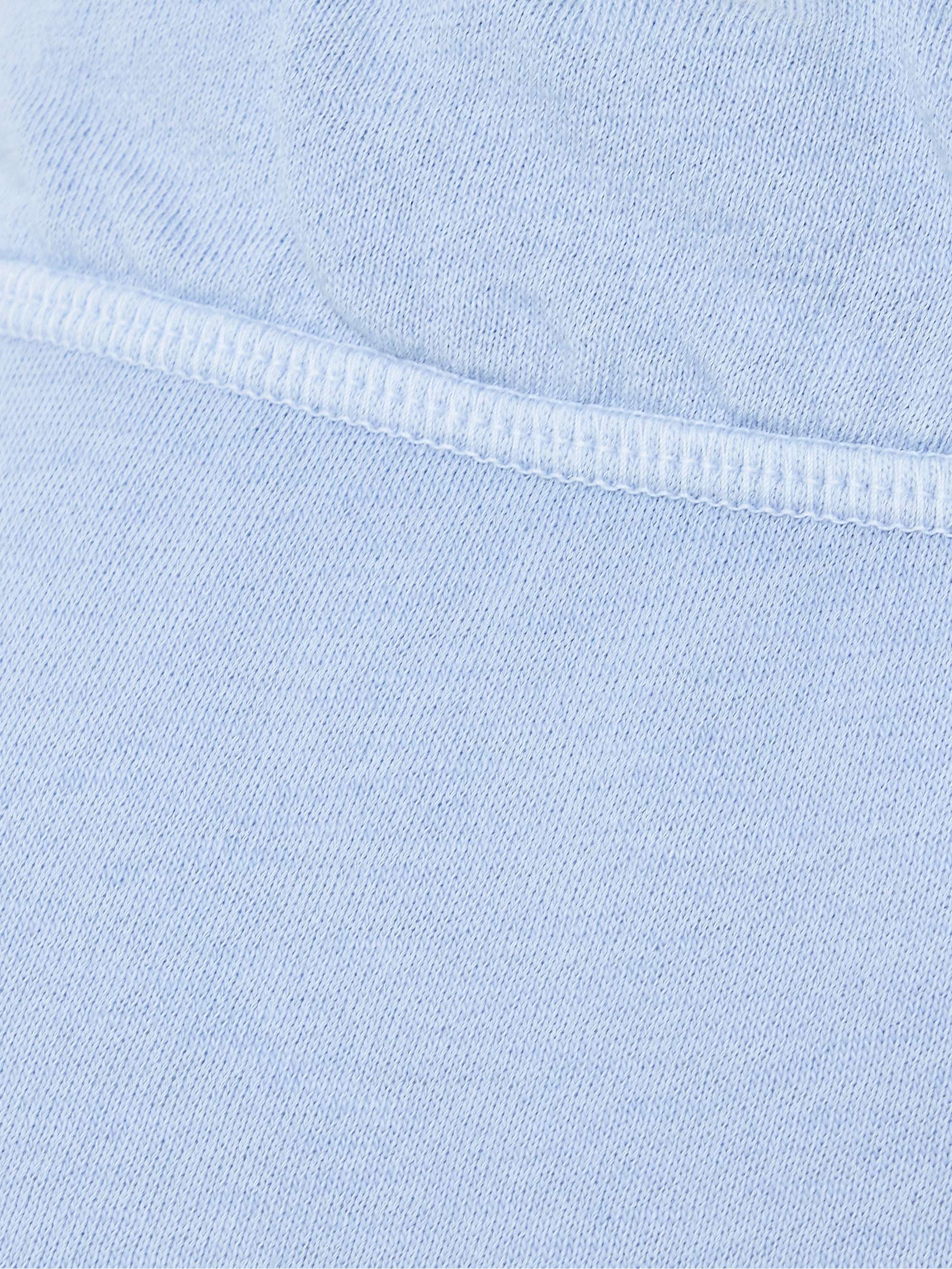 JAMES PERSE Cropped Supima cotton-terry track pants