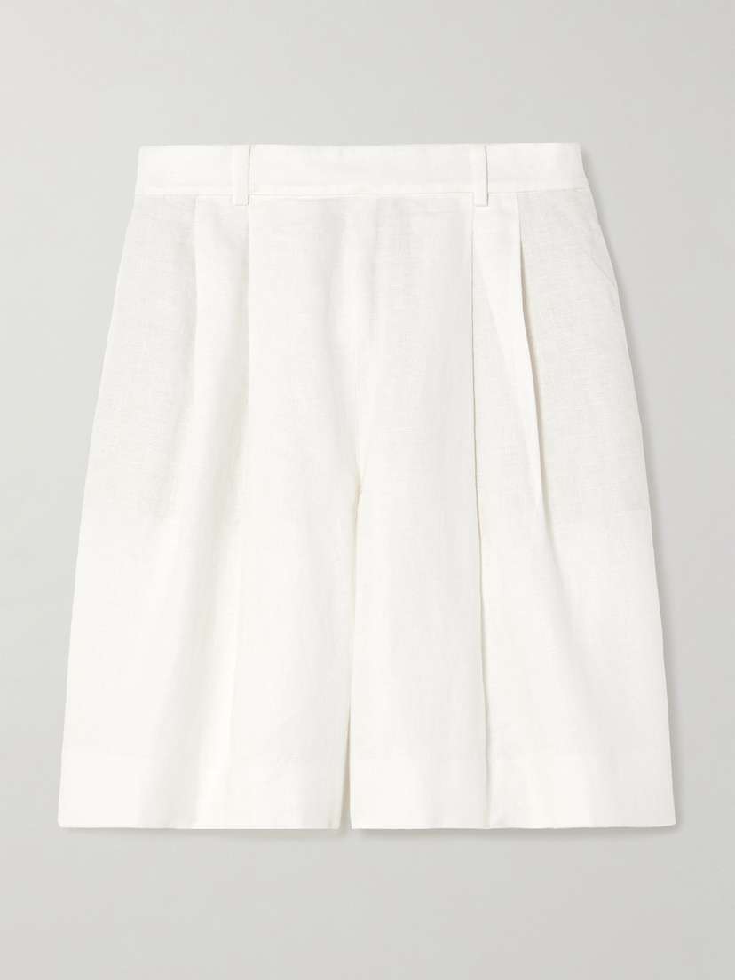 Polo Ralph Lauren Pleated Linen Shorts