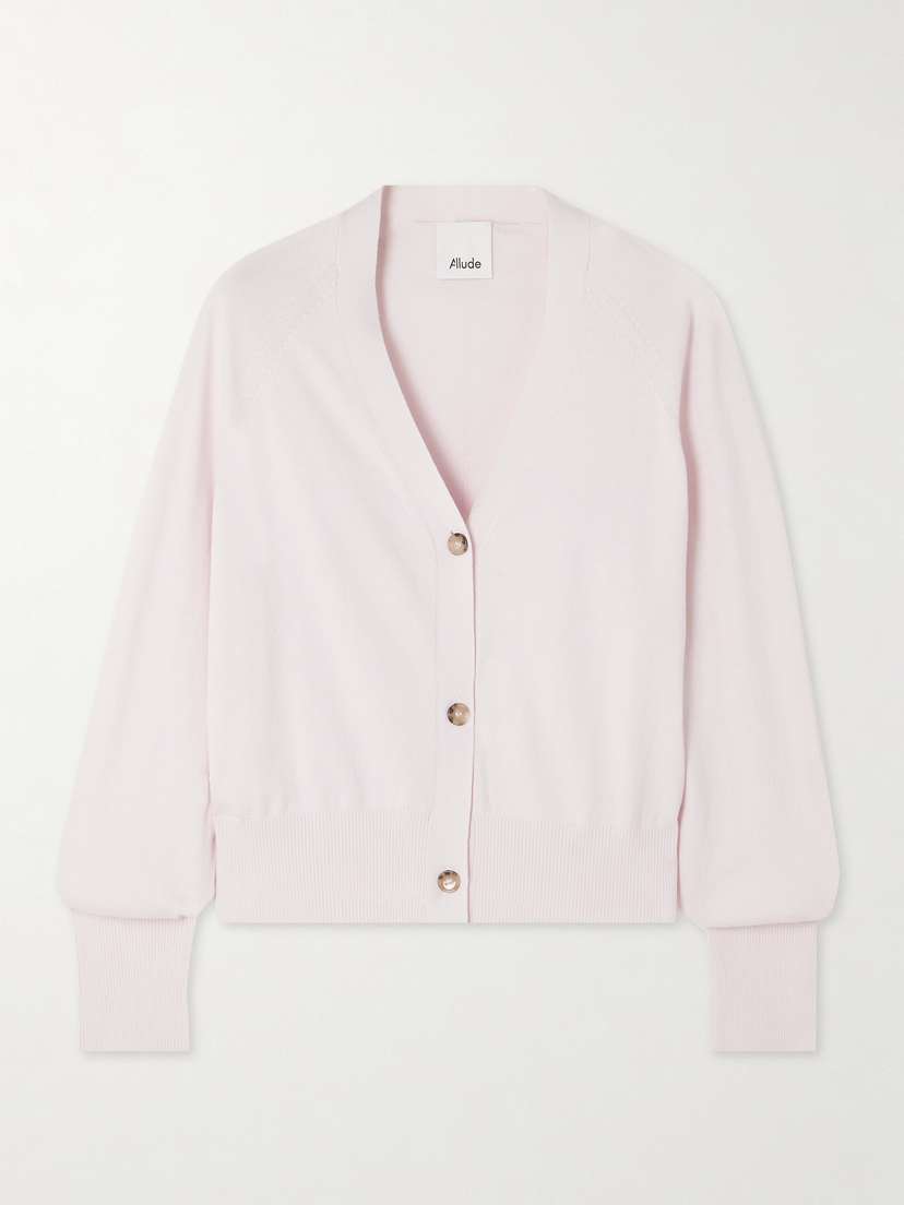 Allude Cotton, Silk And Cashmere-blend Cardigan - x large