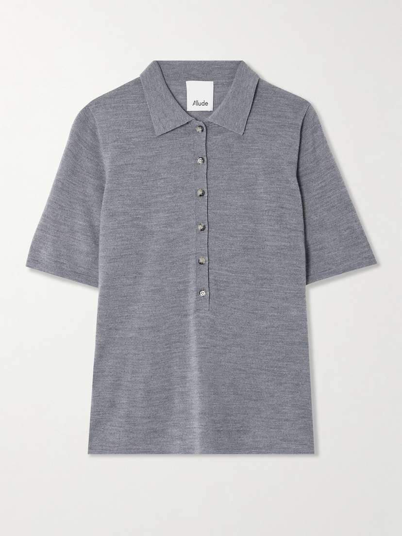 Allude Wool Polo Top -  - x large