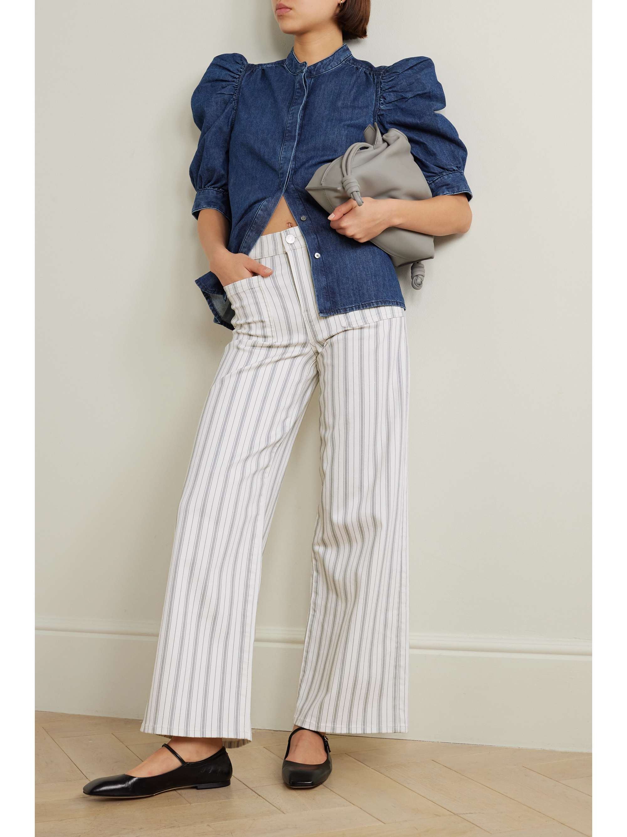Frame striped jeans on sale