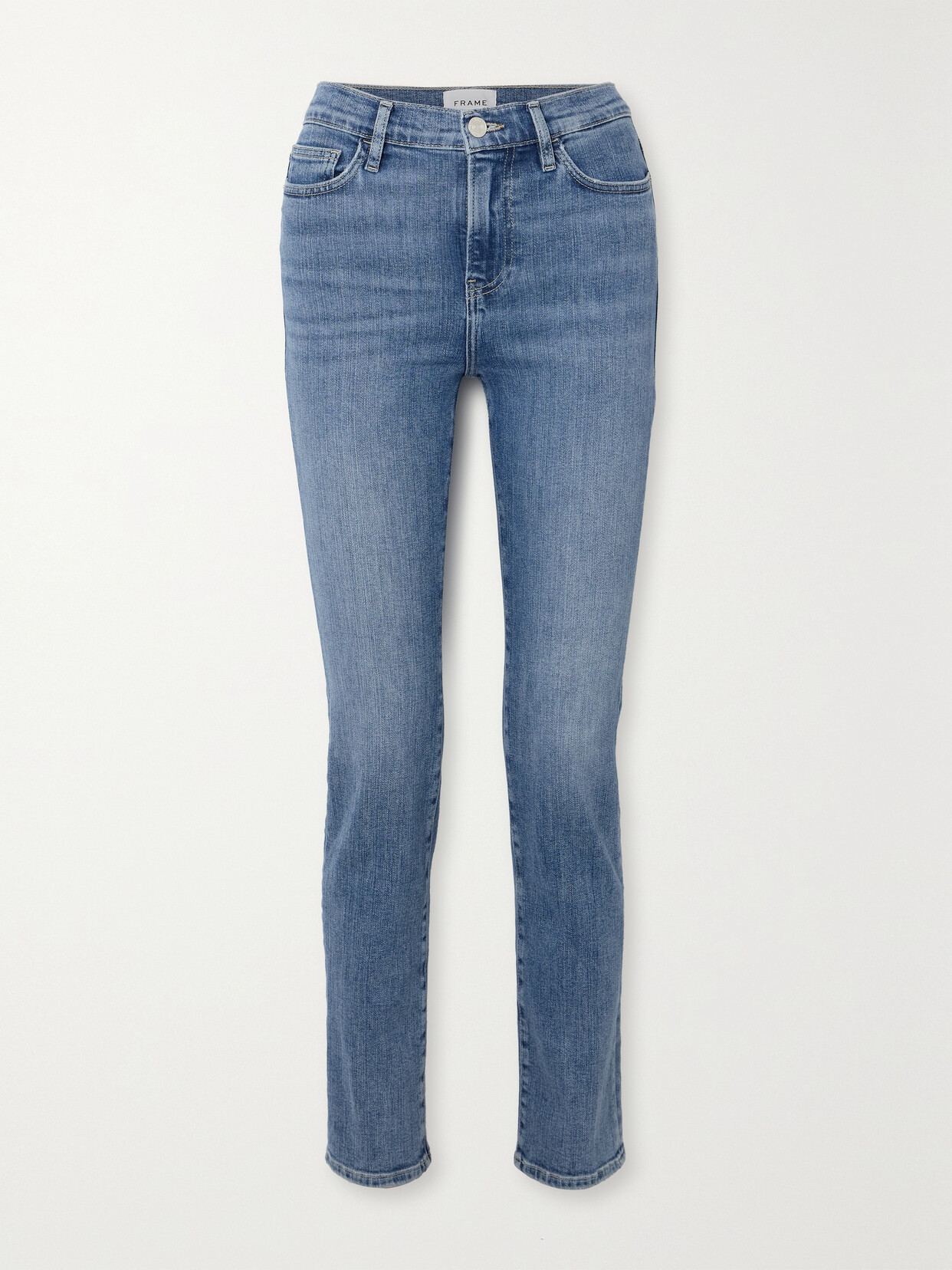 FRAME - Le High High-rise Slim-leg Jeans - Blue