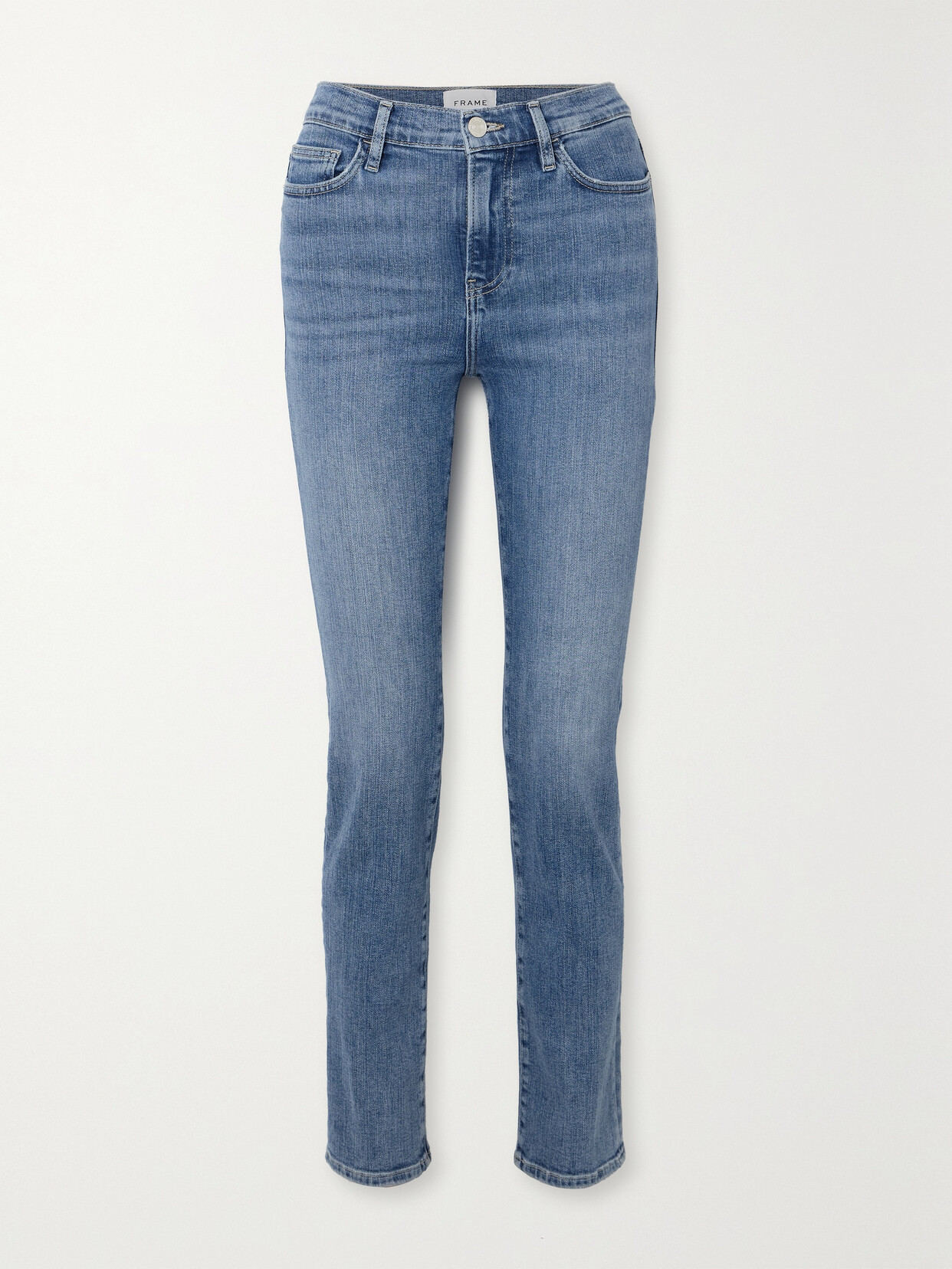 Frame Le High High-rise Slim-leg Jeans In Blue