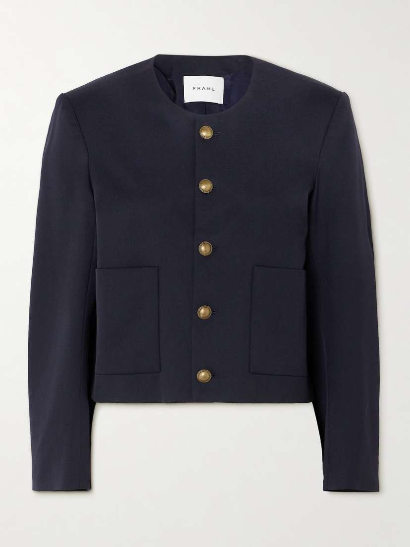 Frame Wool-blend Twill Jacket