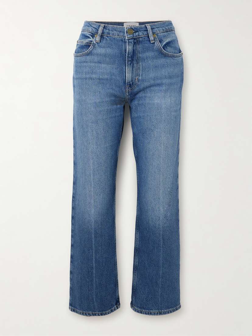 Frame The'70s Crop High-rise Bootcut Jeans