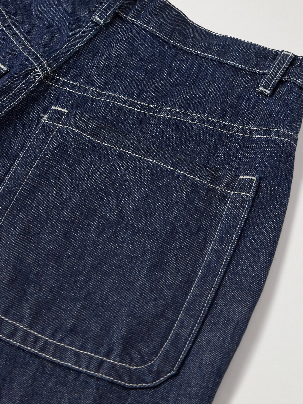 Frame + Net Sustain Skater High-rise Wide-leg Jeans In Blue