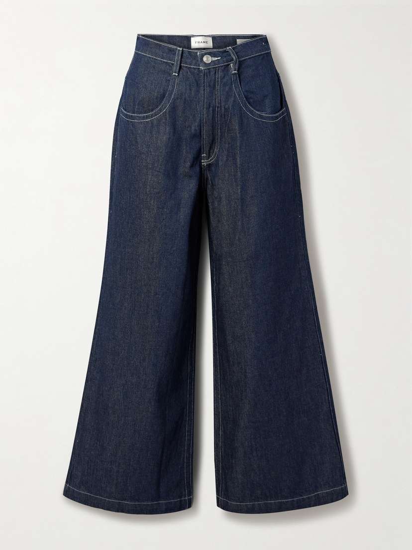 Frame + Net Sustain Skater High-rise Wide-leg Jeans