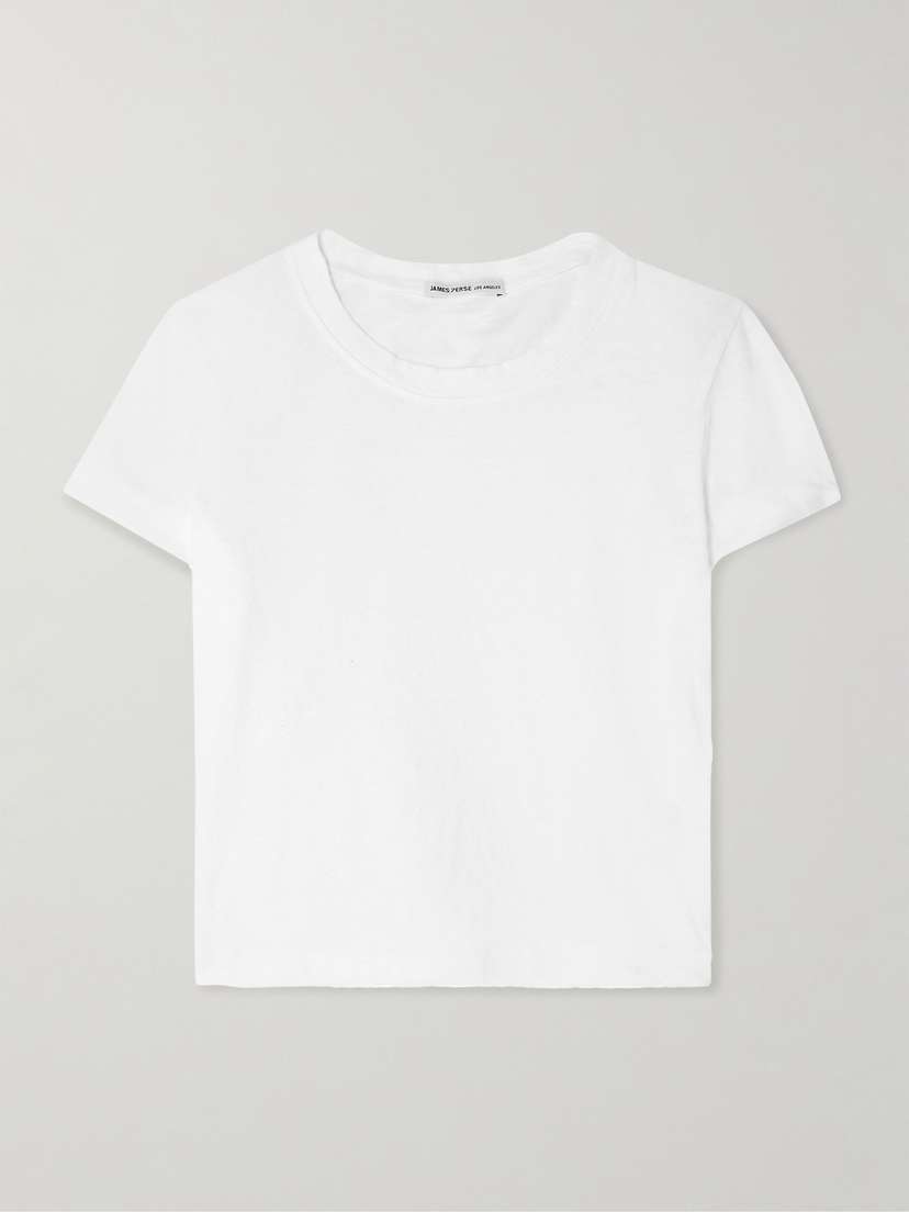 James Perse Cropped Stretch Supima Cotton-jersey T-shirt