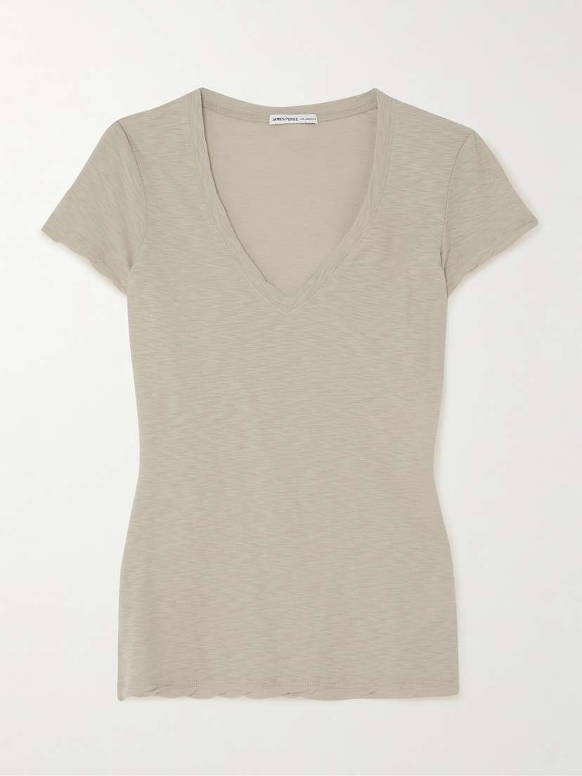 James Perse Casual Slub Cotton-jersey T-shirt
