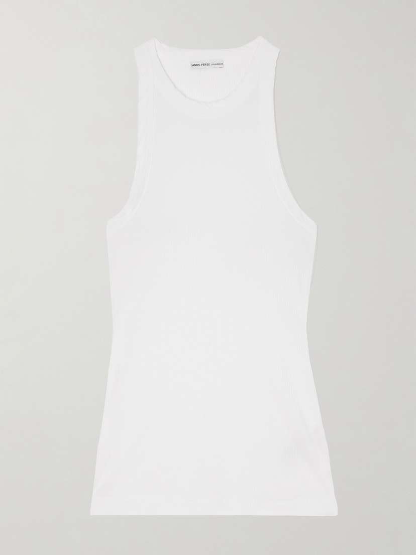 James Perse Ribbed Stretch-supima Cotton Tank