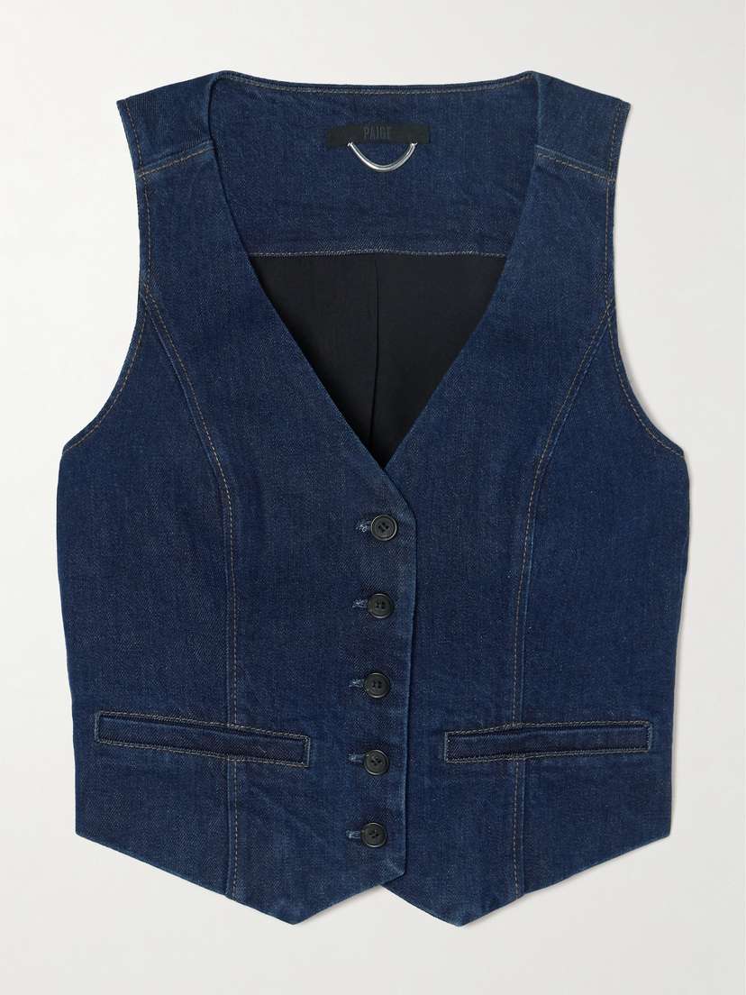 PAIGE Antonella Denim Vest