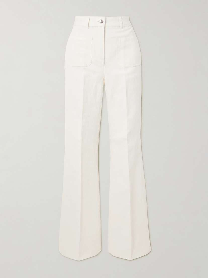 Loro Piana Linen And Cotton-blend Straight-leg Pants