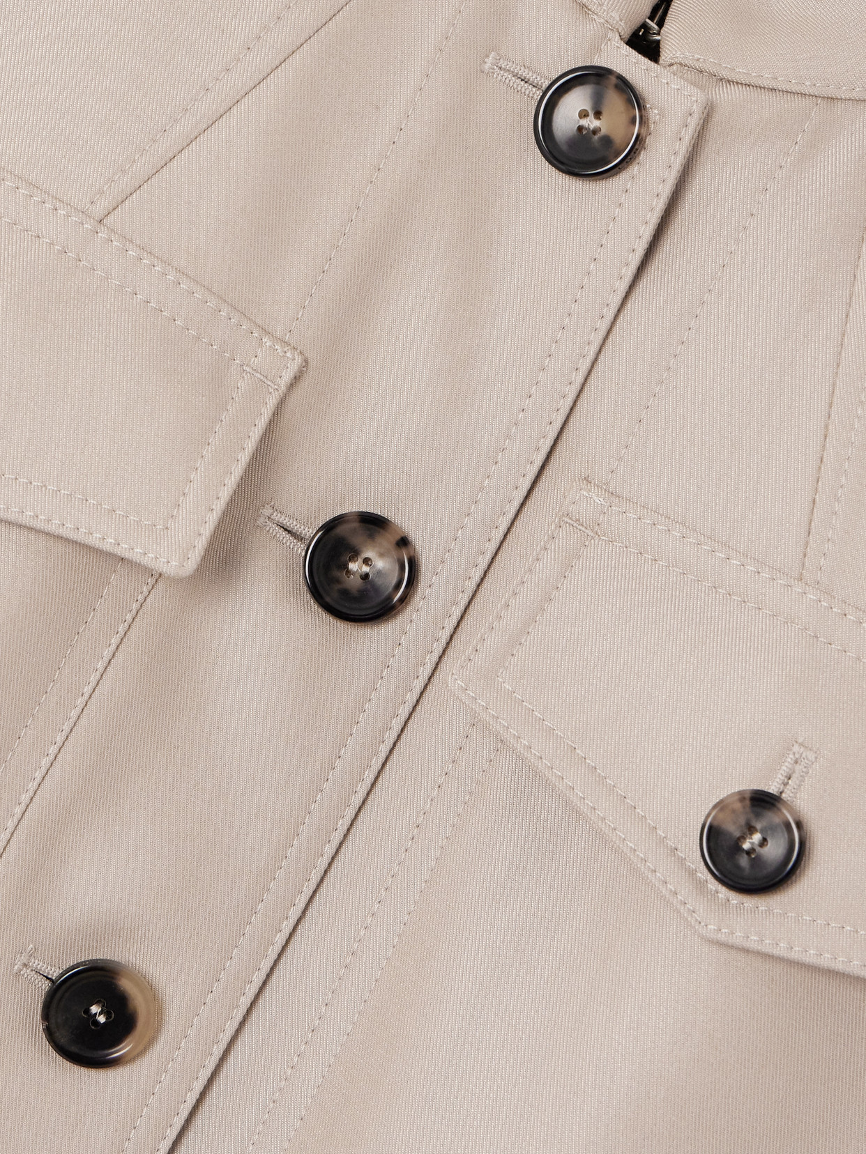 Ashley Cotton And Silk-Blend Twill Jacket