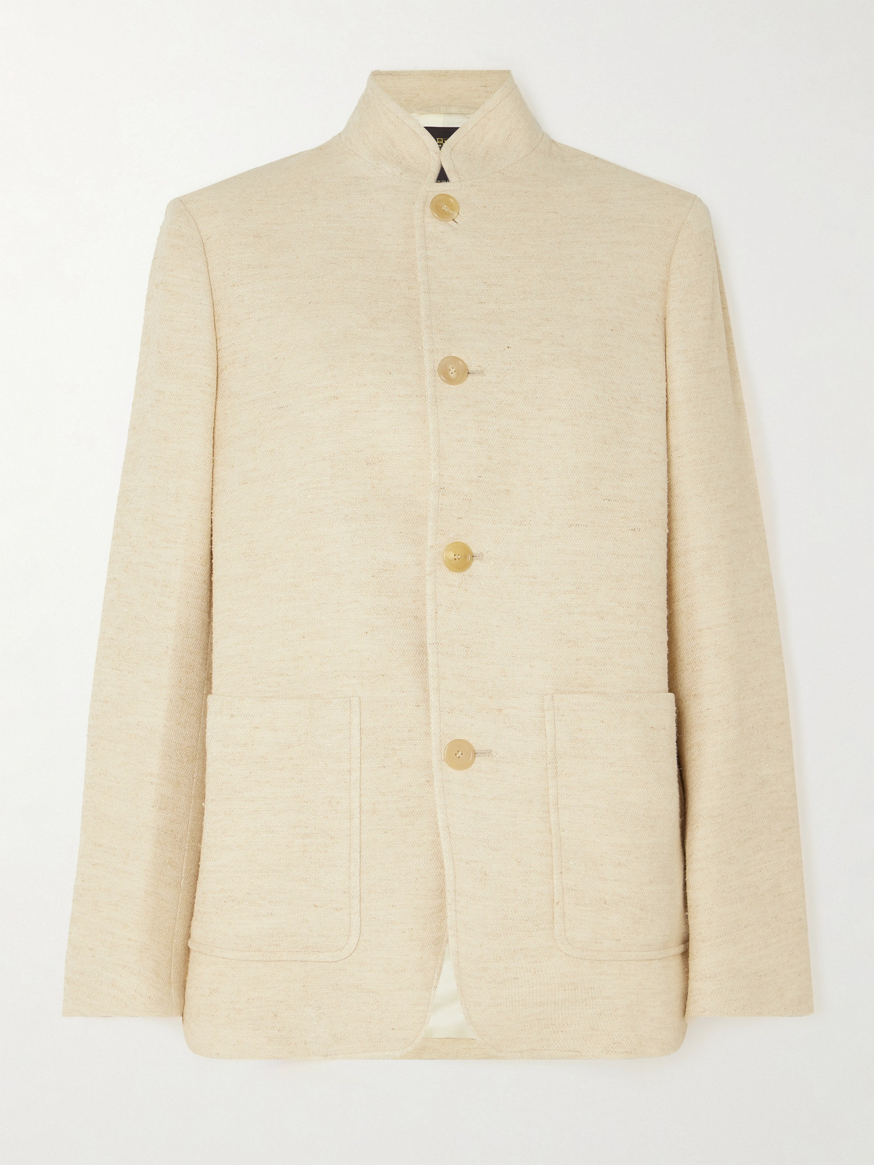 Loro Piana Woven Jacket In Off-white