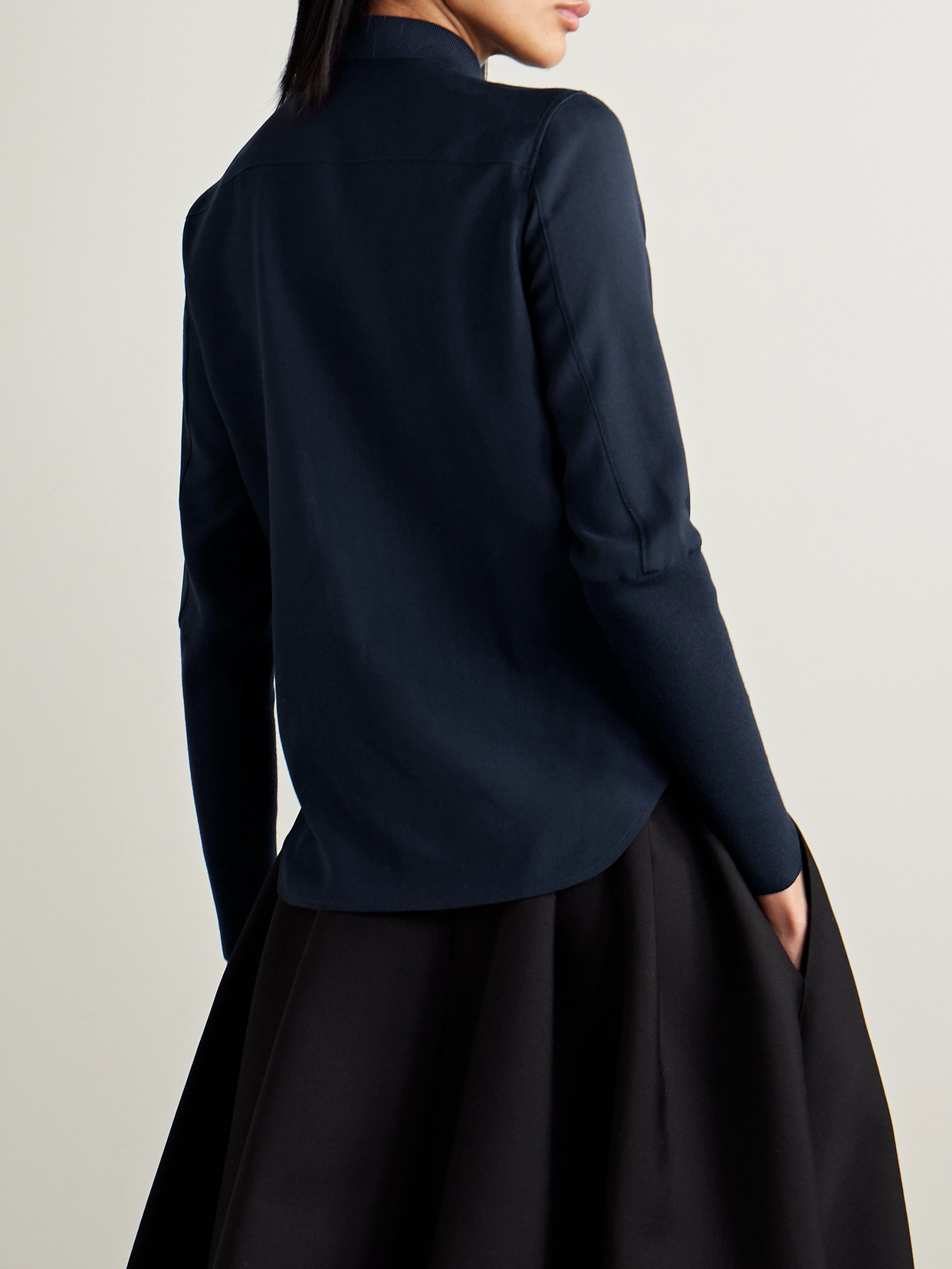 Loro Piana Leela Wool Shirt In Blue