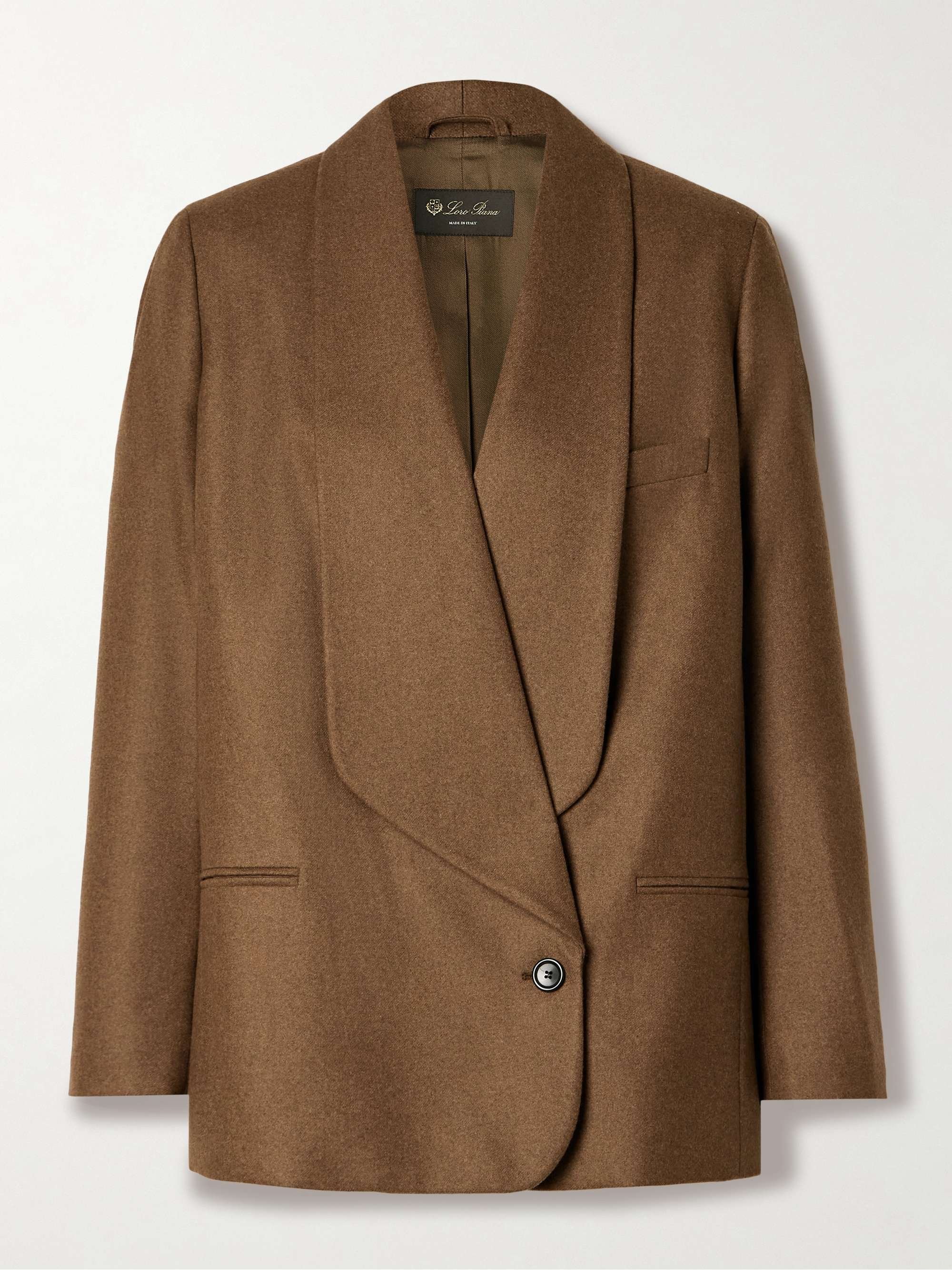 Wool and cashmere blend blazer brown IT38