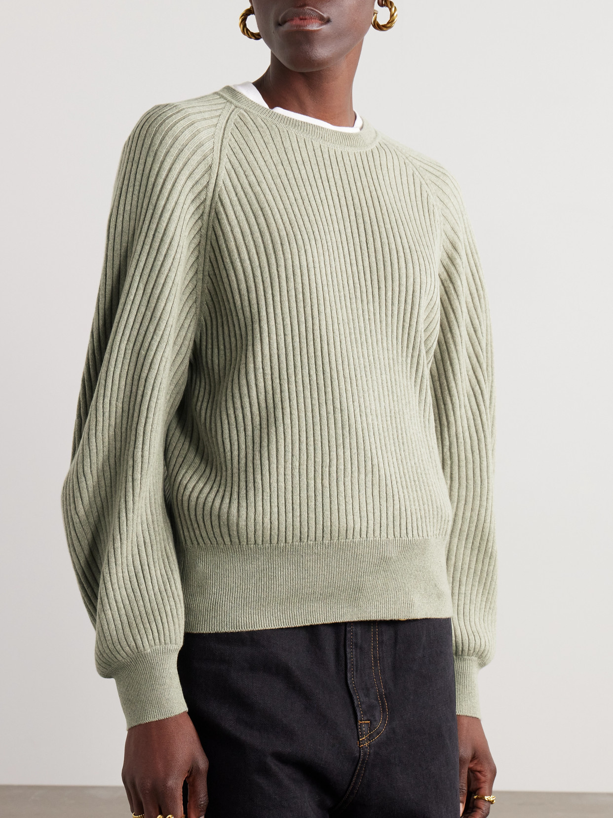 Ribbed Cashmere Sweater