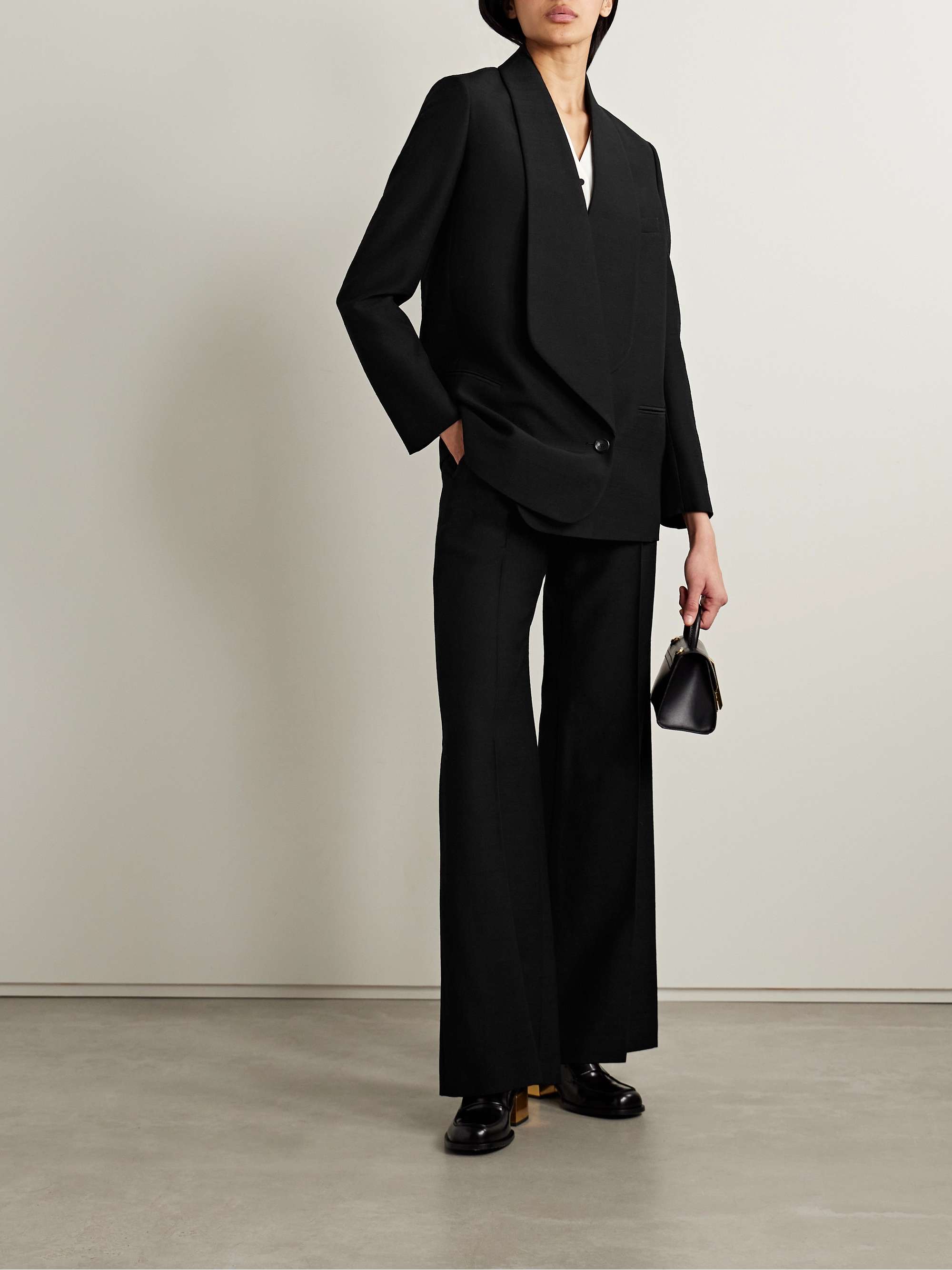 Sheri slub wool blazer