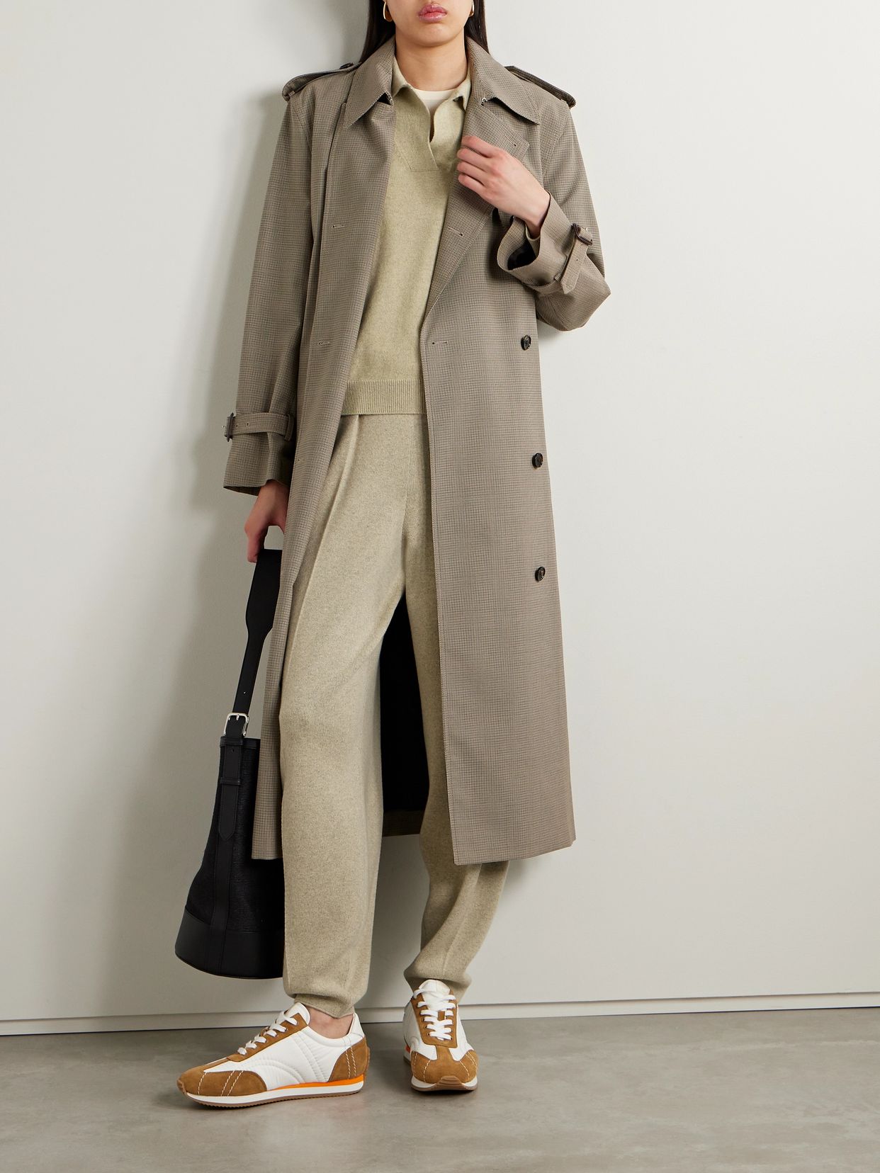 LOROPIANA 캐시미어 폴로 스웨터