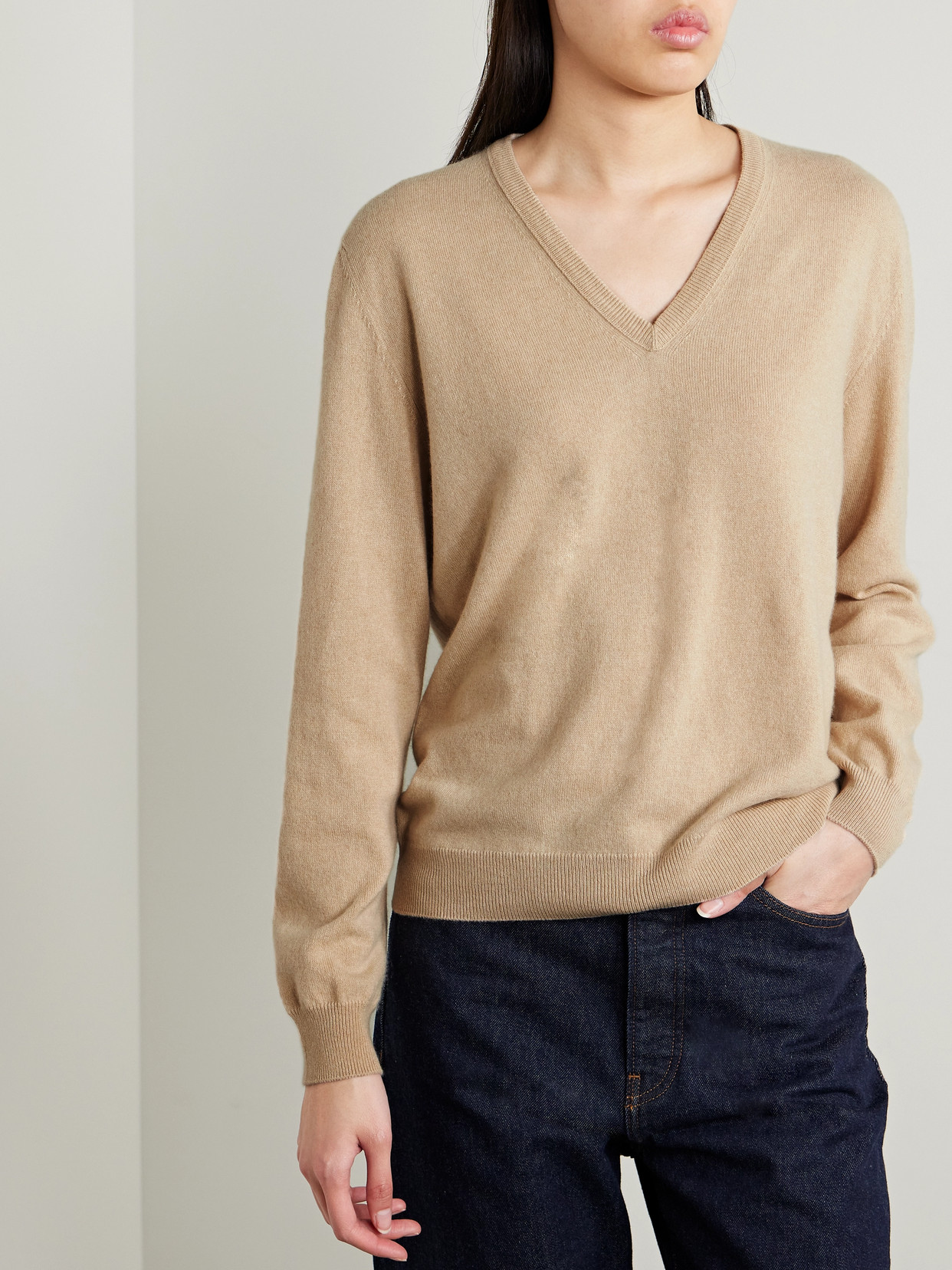 Shop Loro Piana Cashmere Sweater In Neutrals