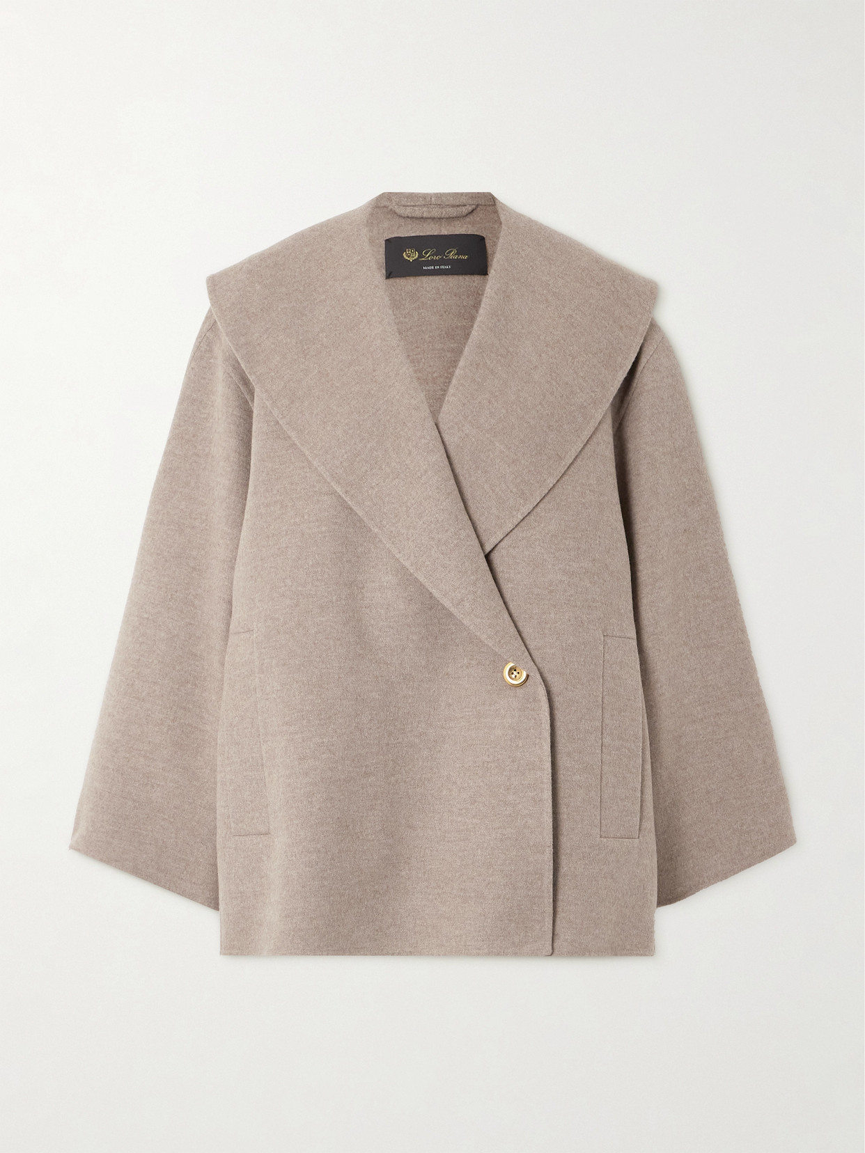 Loro Piana Cashmere Coat In Brown