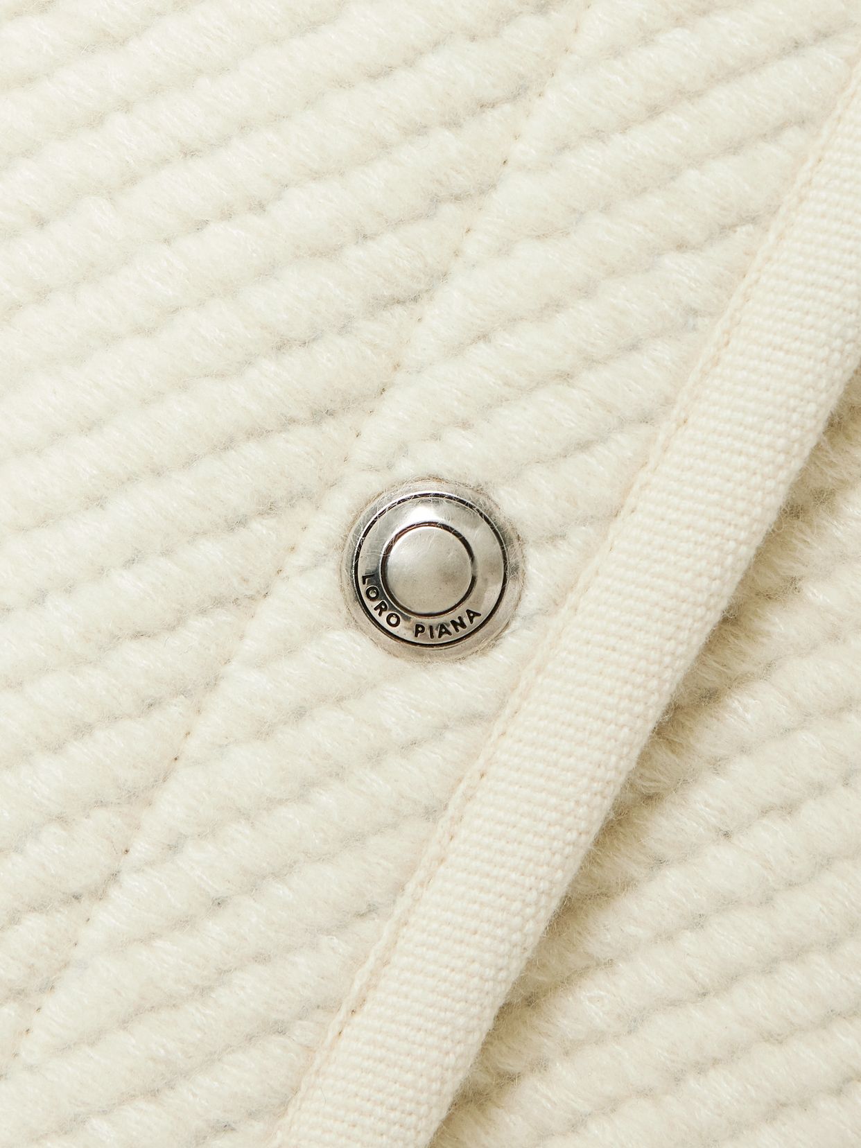 LOROPIANA 실크 울 캐시미어 리넨 혼합 코트