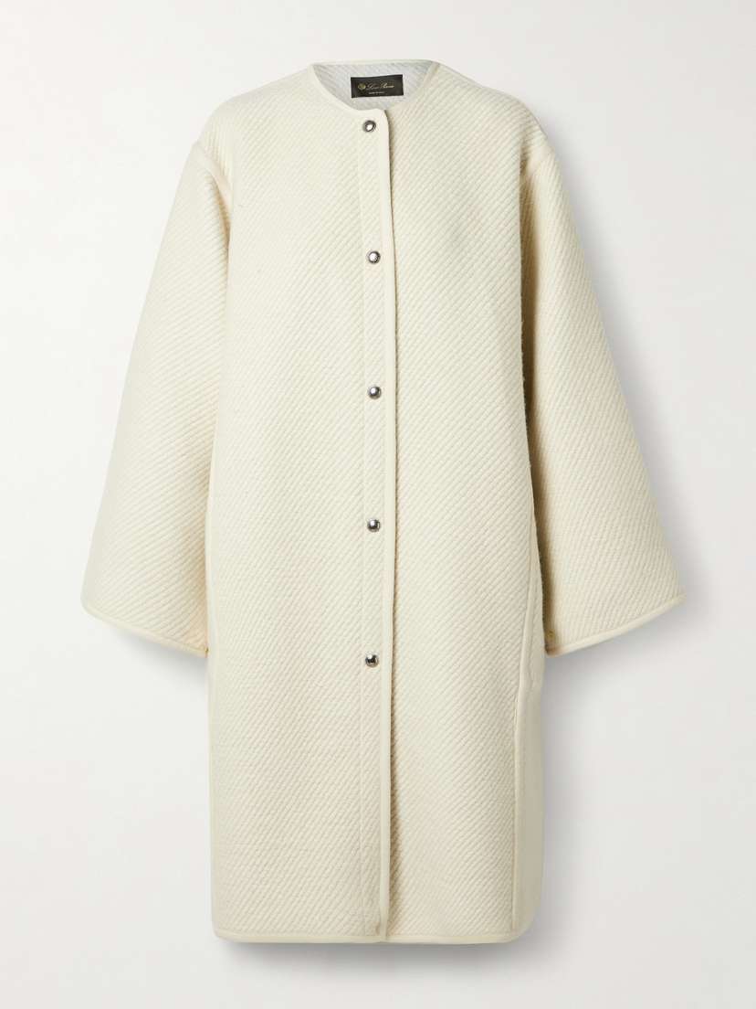 Loro Piana Silk, Wool, Cashmere And Linen-blend Coat