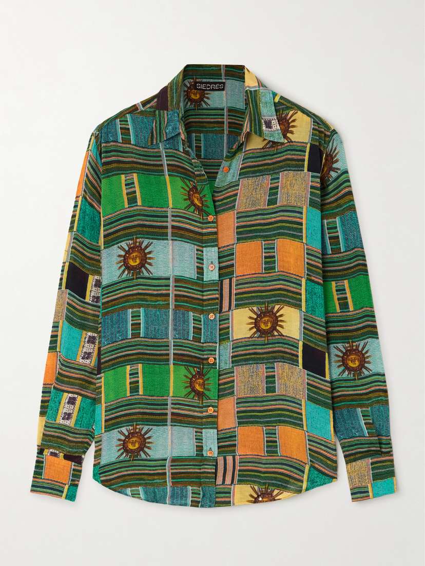 SIEDRÉS Printed Cotton-blend Shirt