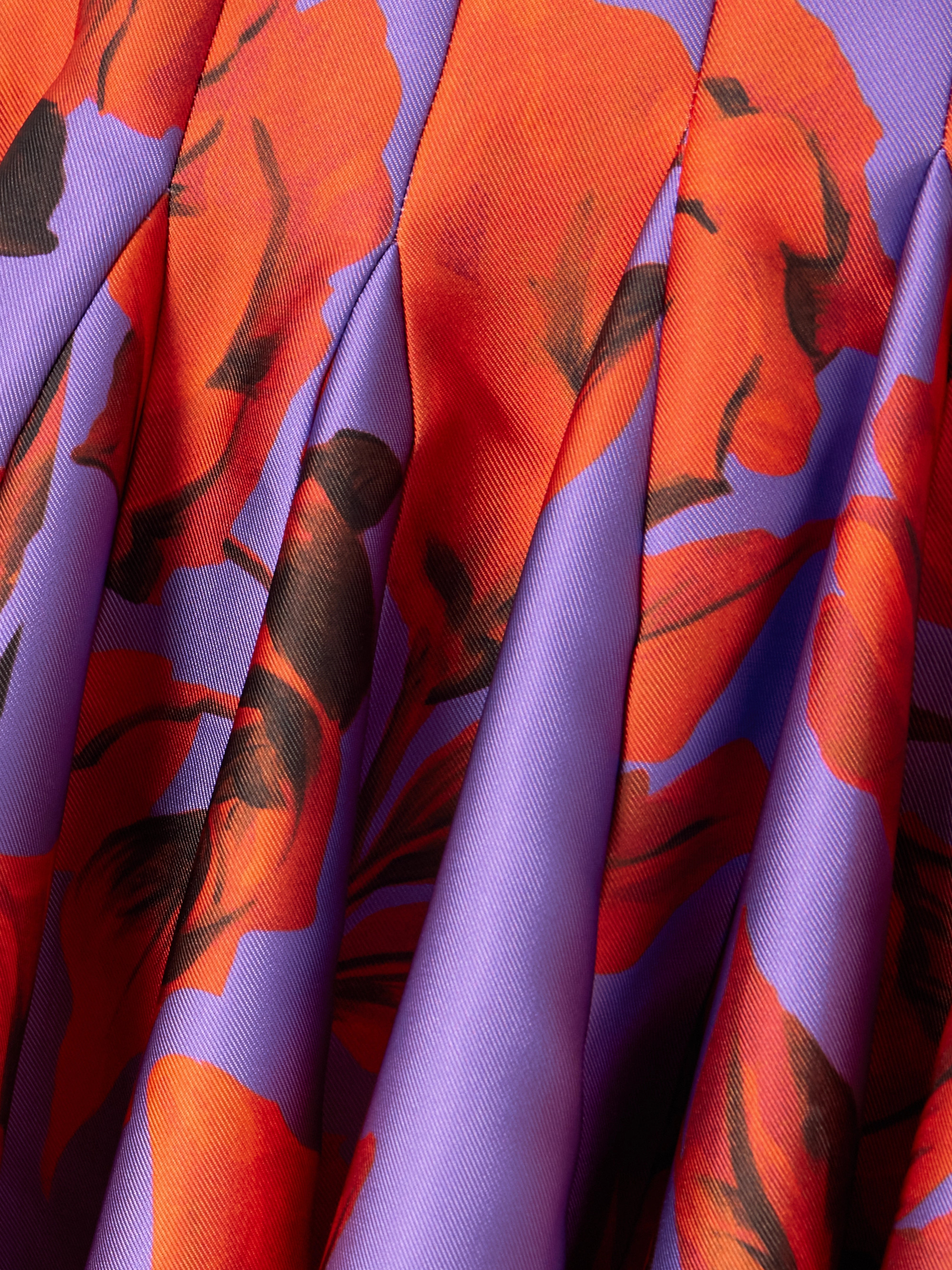 AZ Factory Floral-print pleated twill mini dress thumbnail