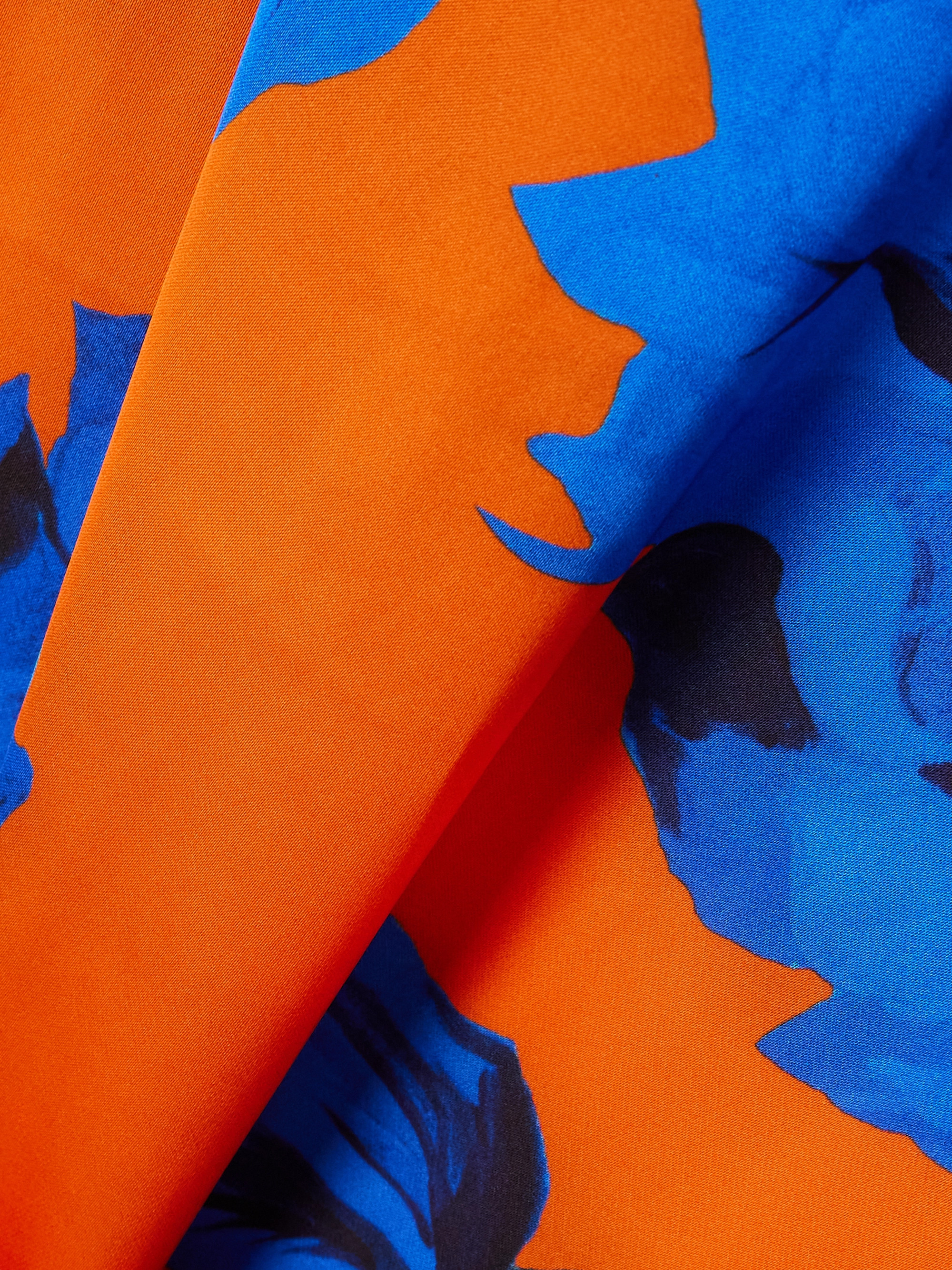 AZ Factory Paneled floral-print satin midi dress thumbnail