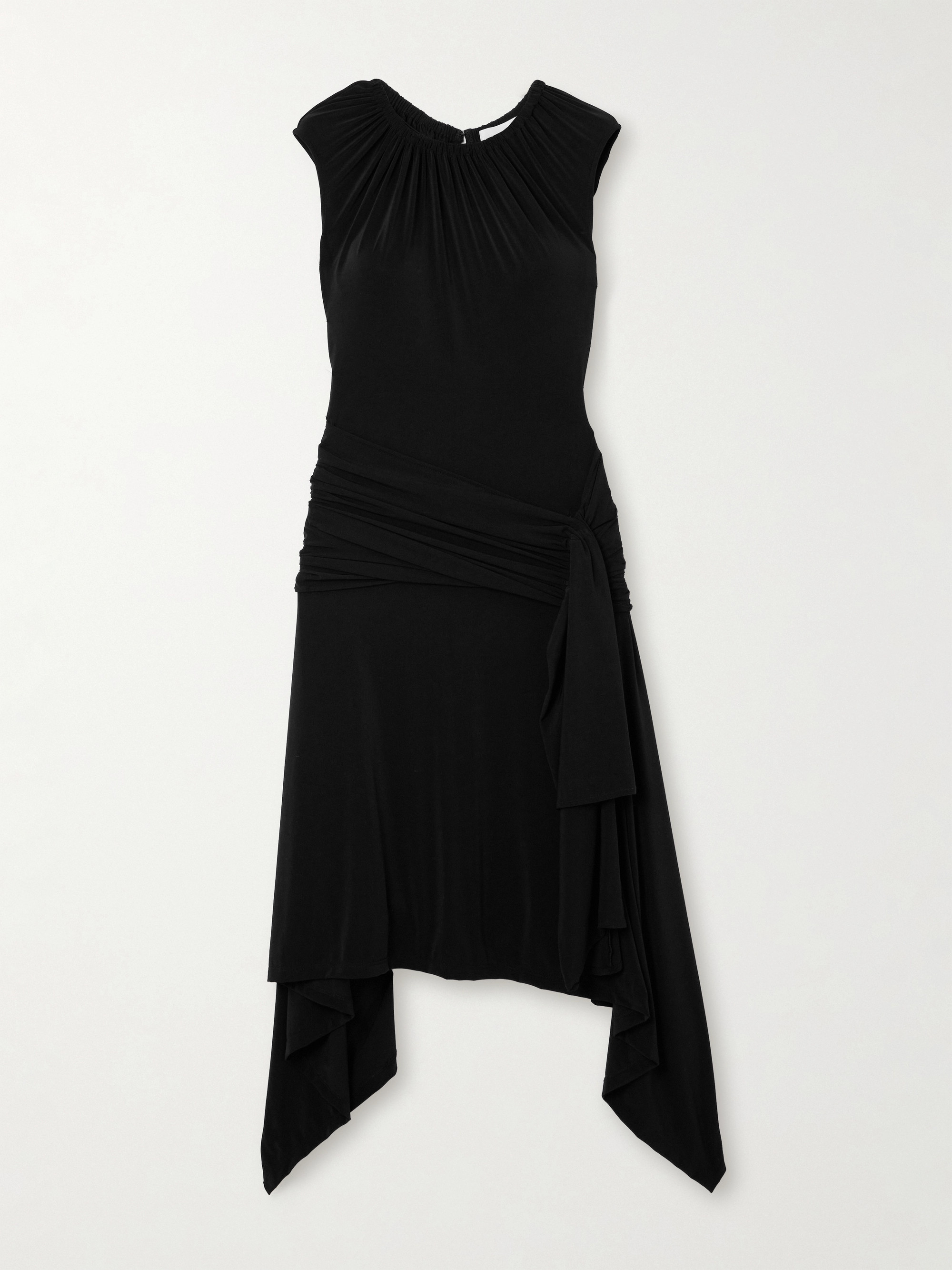 AZ Factory Helleborus asymmetric stretch-jersey midi dress