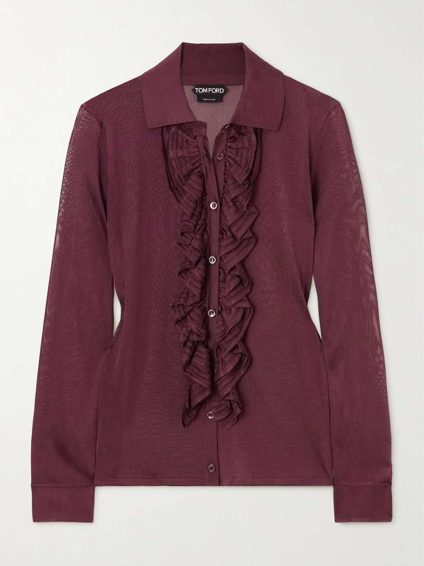 Tom Ford Ruffled Knitted Shirt