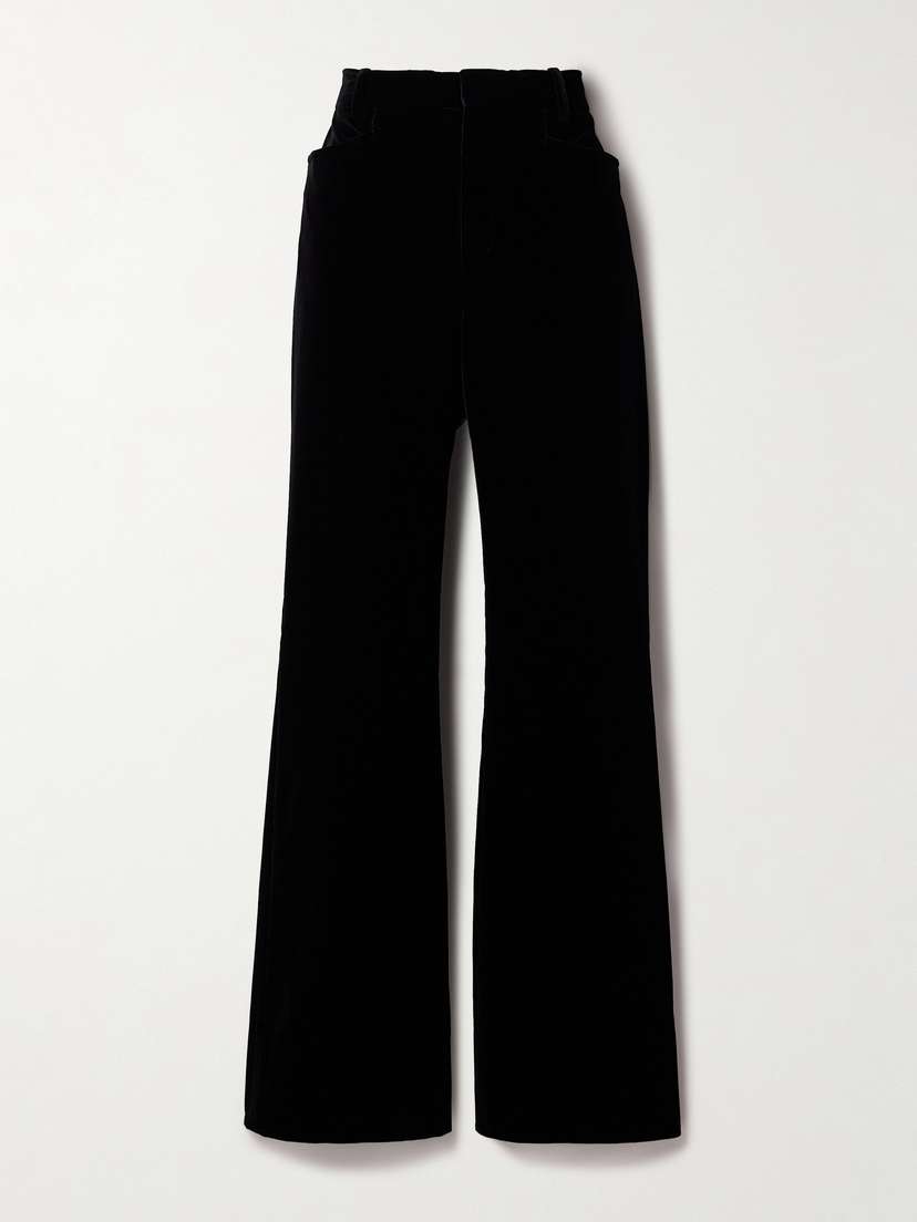 Tom Ford Cotton-velvet Flared Pants