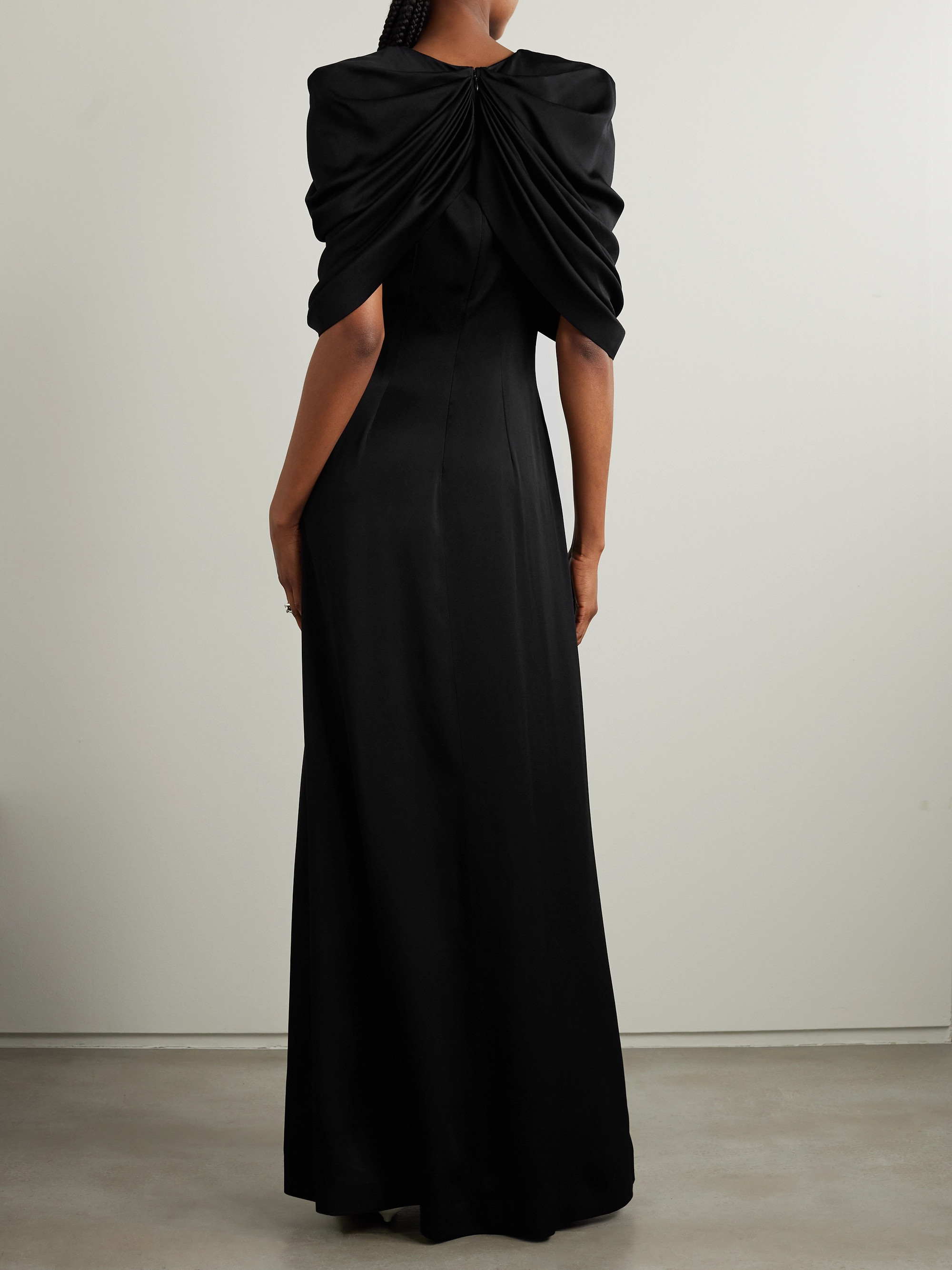 Stella McCartney Draped satin maxi dress