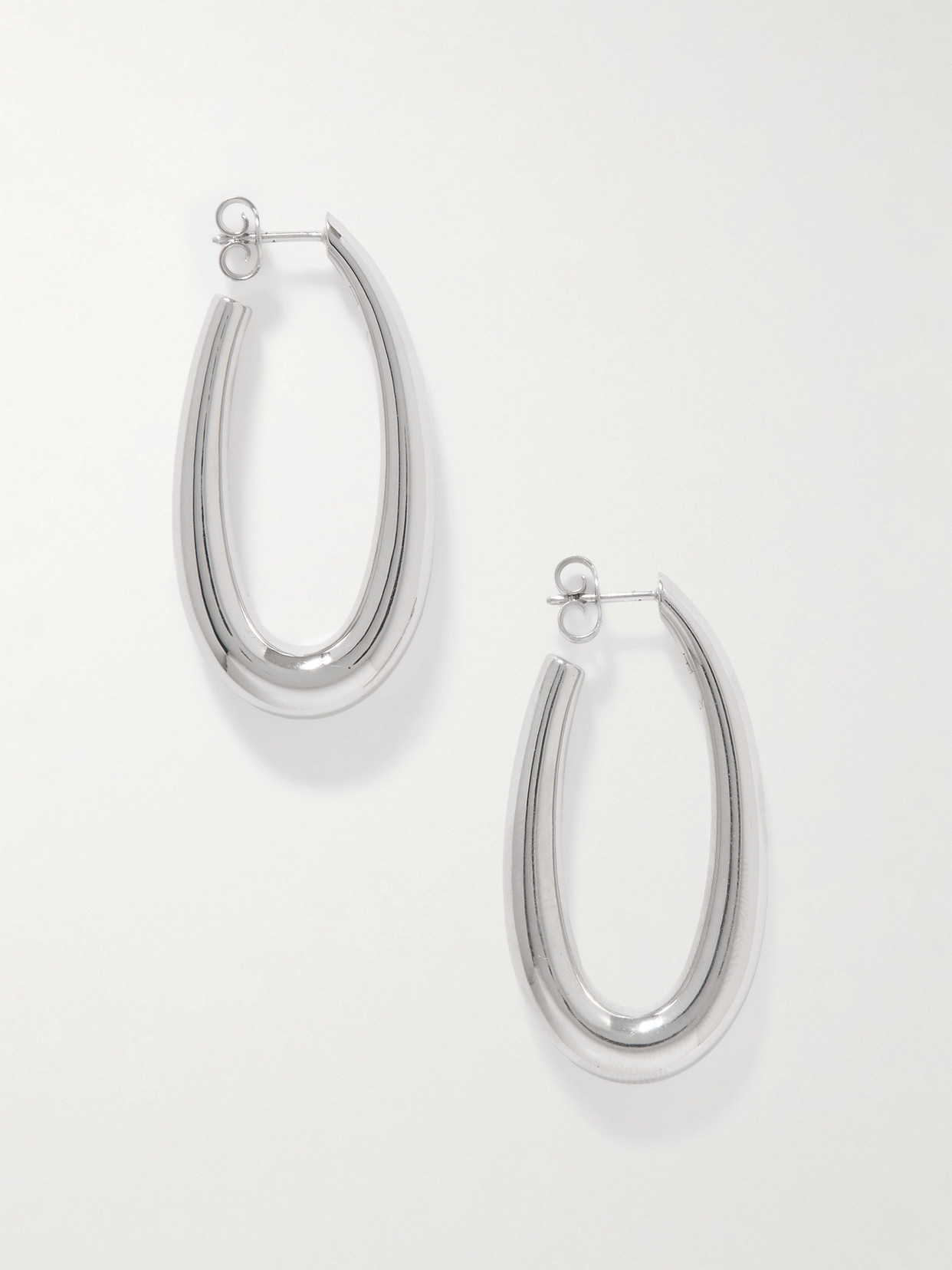 Gabriela Hearst - Silver-tone Hoop Earrings - One size