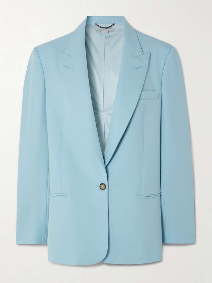 Stella McCartney + Net Sustain Oversized Wool-gabardine Blazer