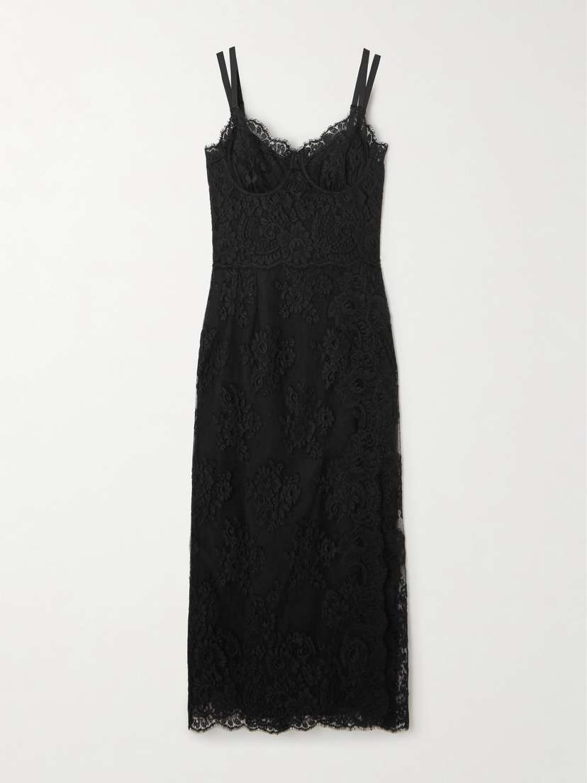 Dolce & Gabbana Chantilly Lace Midi Dress