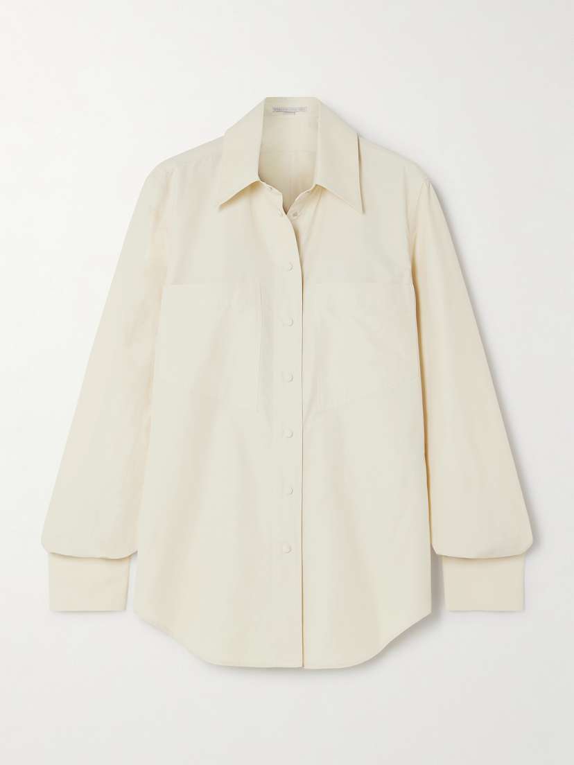 Stella McCartney + Net Sustain Organic Cotton-blend Poplin Shirt