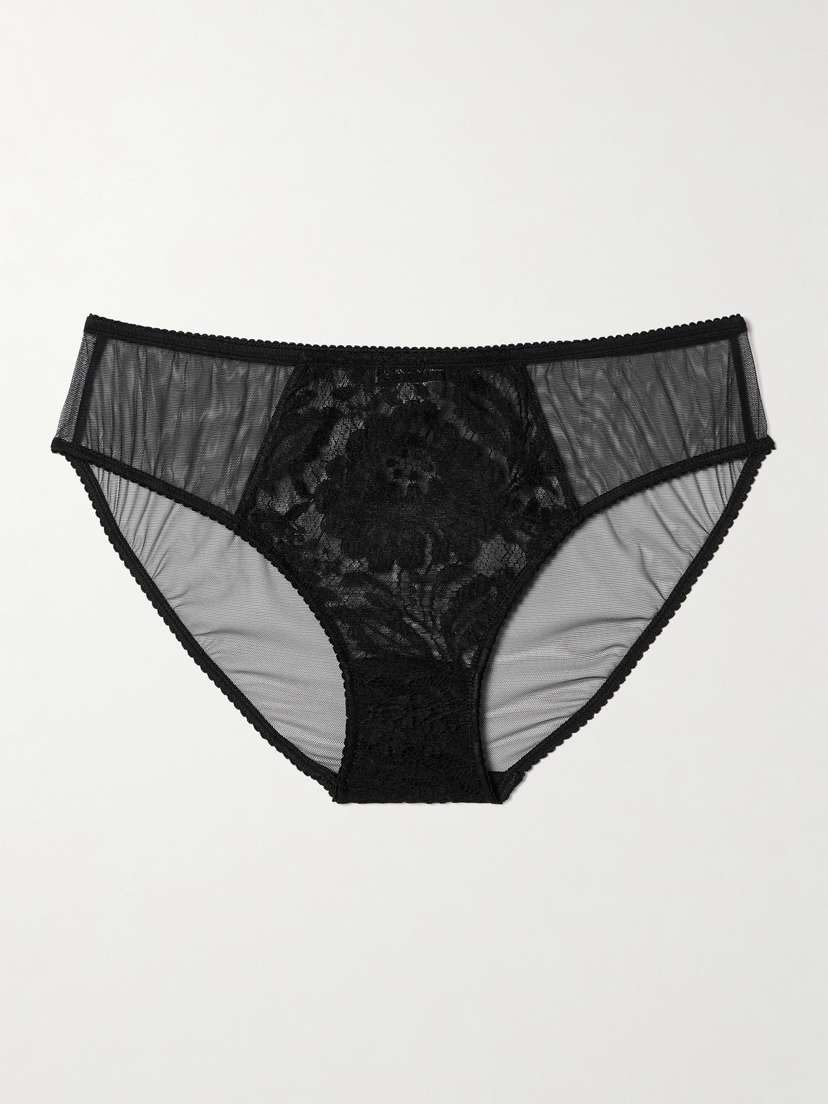 Dolce & Gabbana Tulle And Lace Briefs